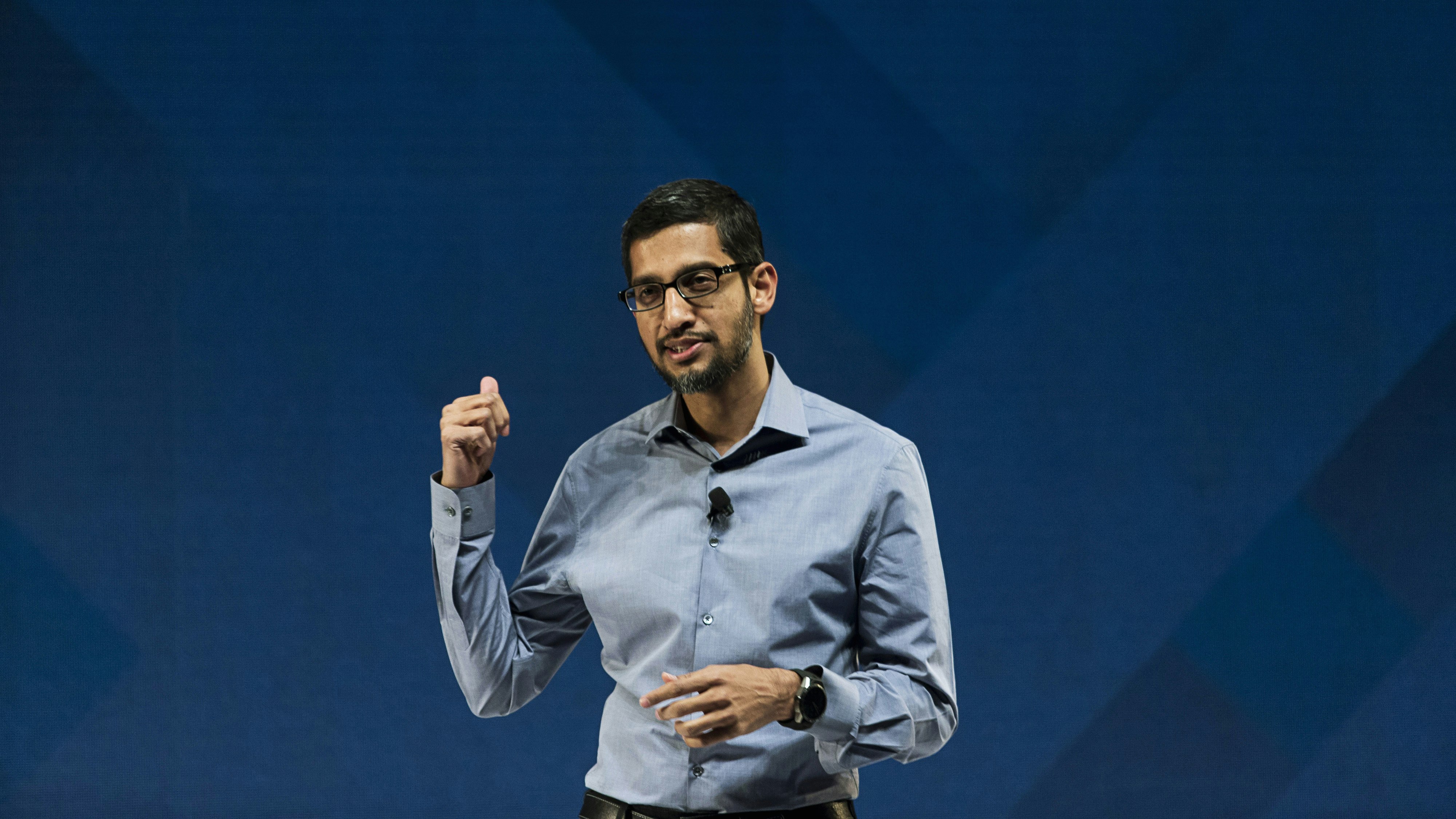 Google CEO Sundar Pichai. Photo by Bloomberg.