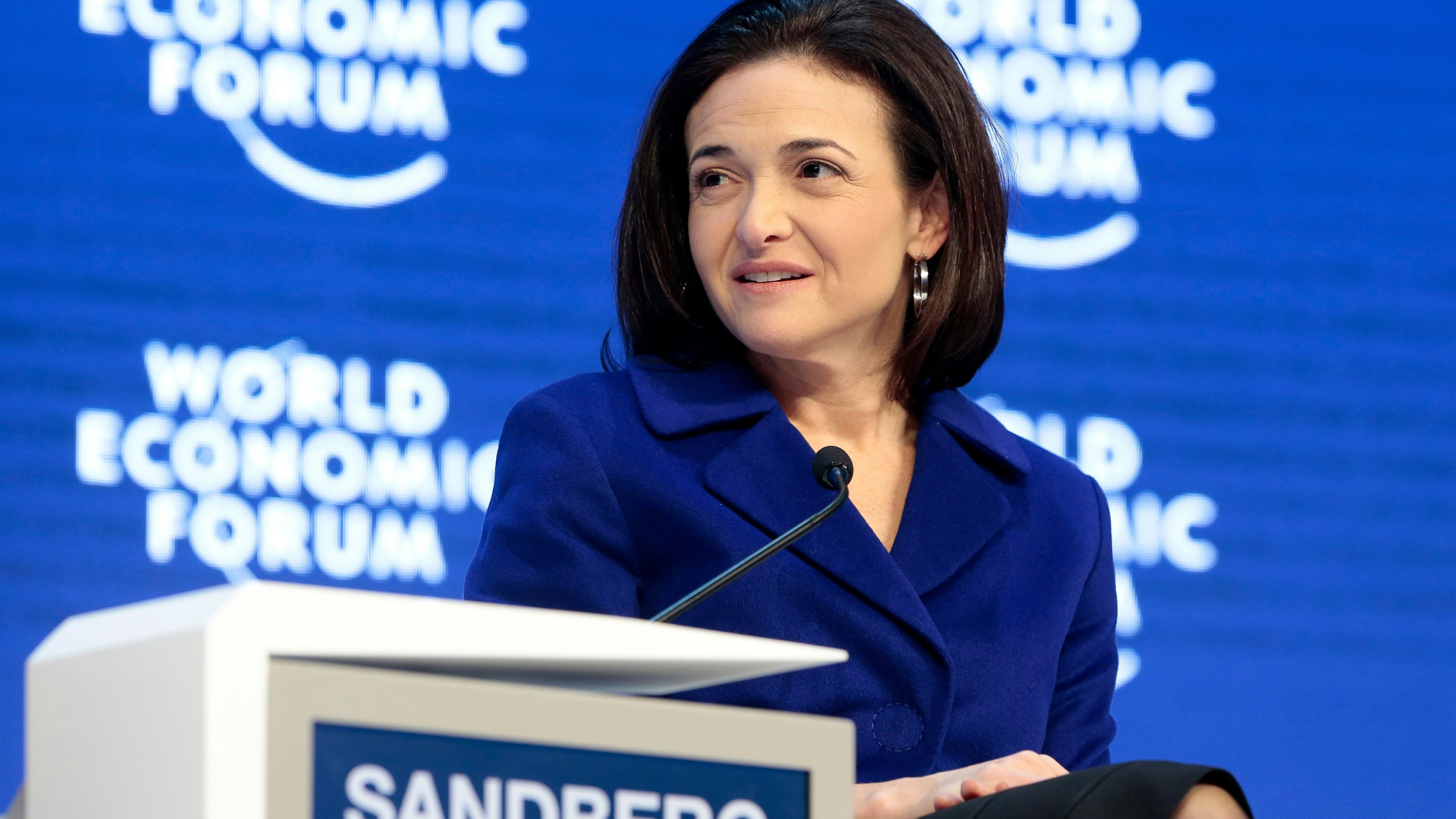 Facebook COO Sheryl Sandberg. Photo by Bloomberg.