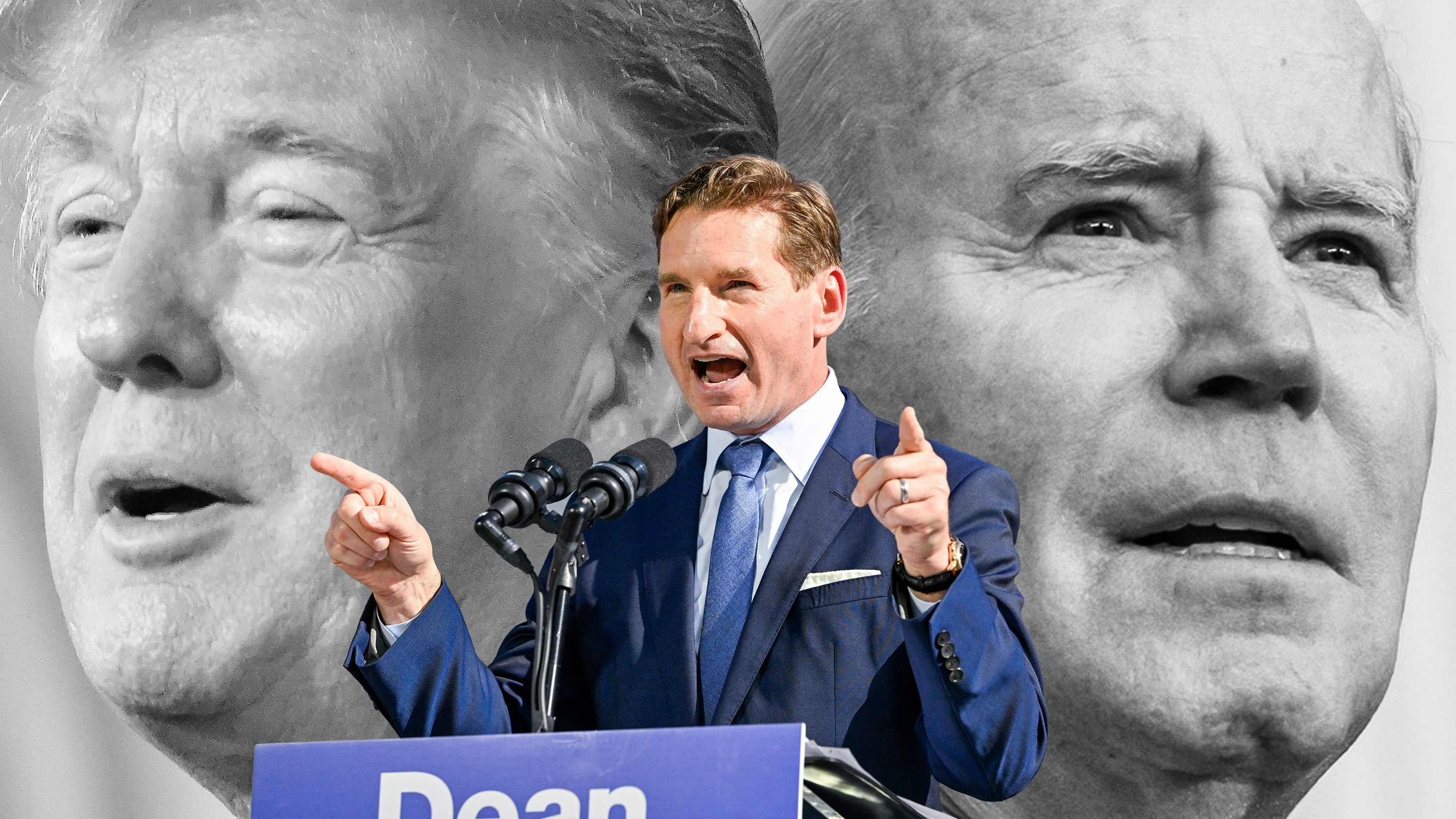 Dean Phillips photo by Gaelen Morse/Getty Images. Art by Clark Miller