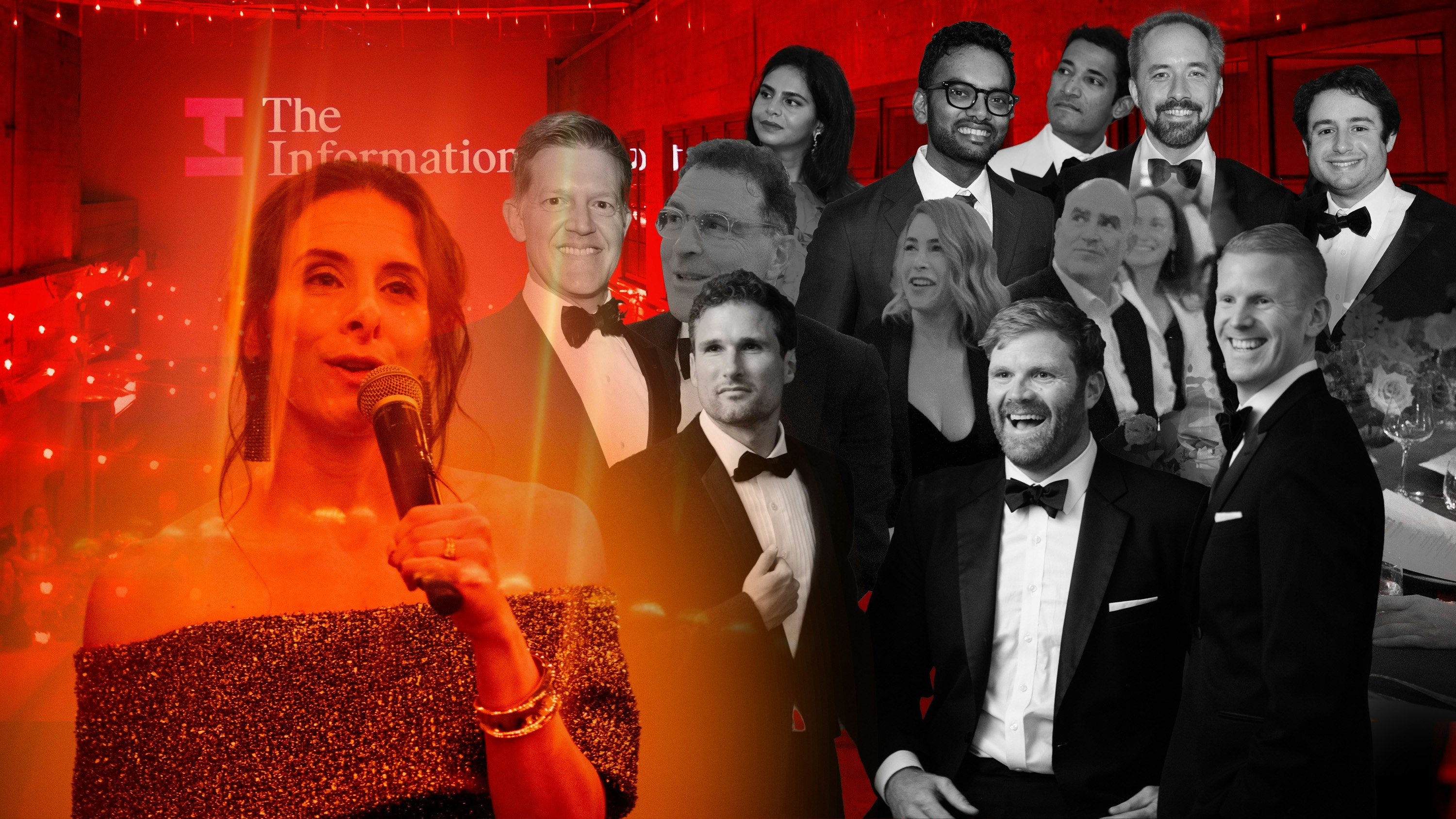 The Information founder and CEO Jessica Lessin (left) and attendees at the publications 10th anniversary gala. All photos by Erin Beach