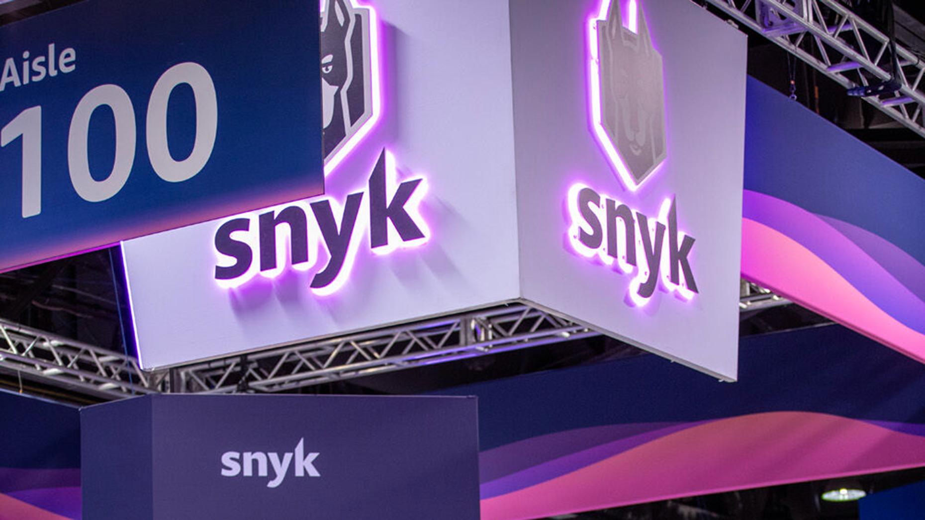 Snyk signage at AWS re:Invent last year.