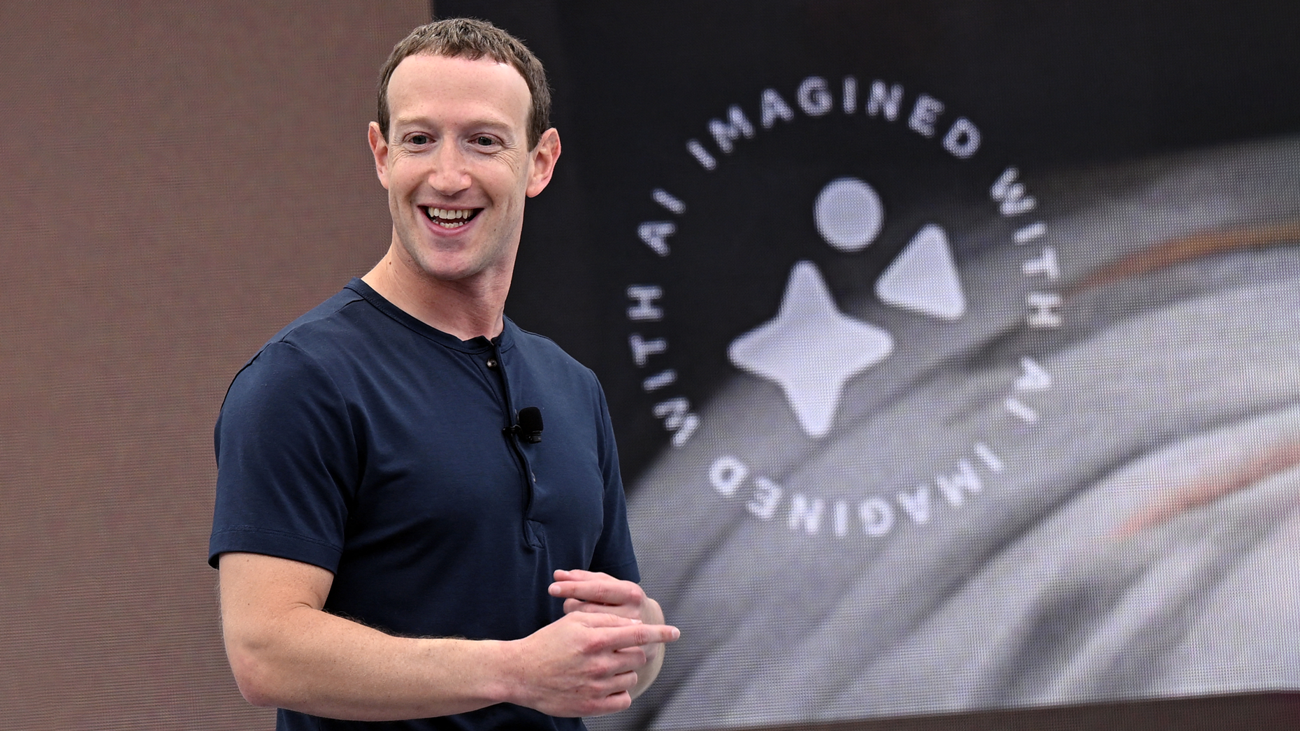 Meta Platforms CEO Mark Zuckerberg during Meta Connect 2023. Photo by Josh Edelson/AFP via Getty Images.