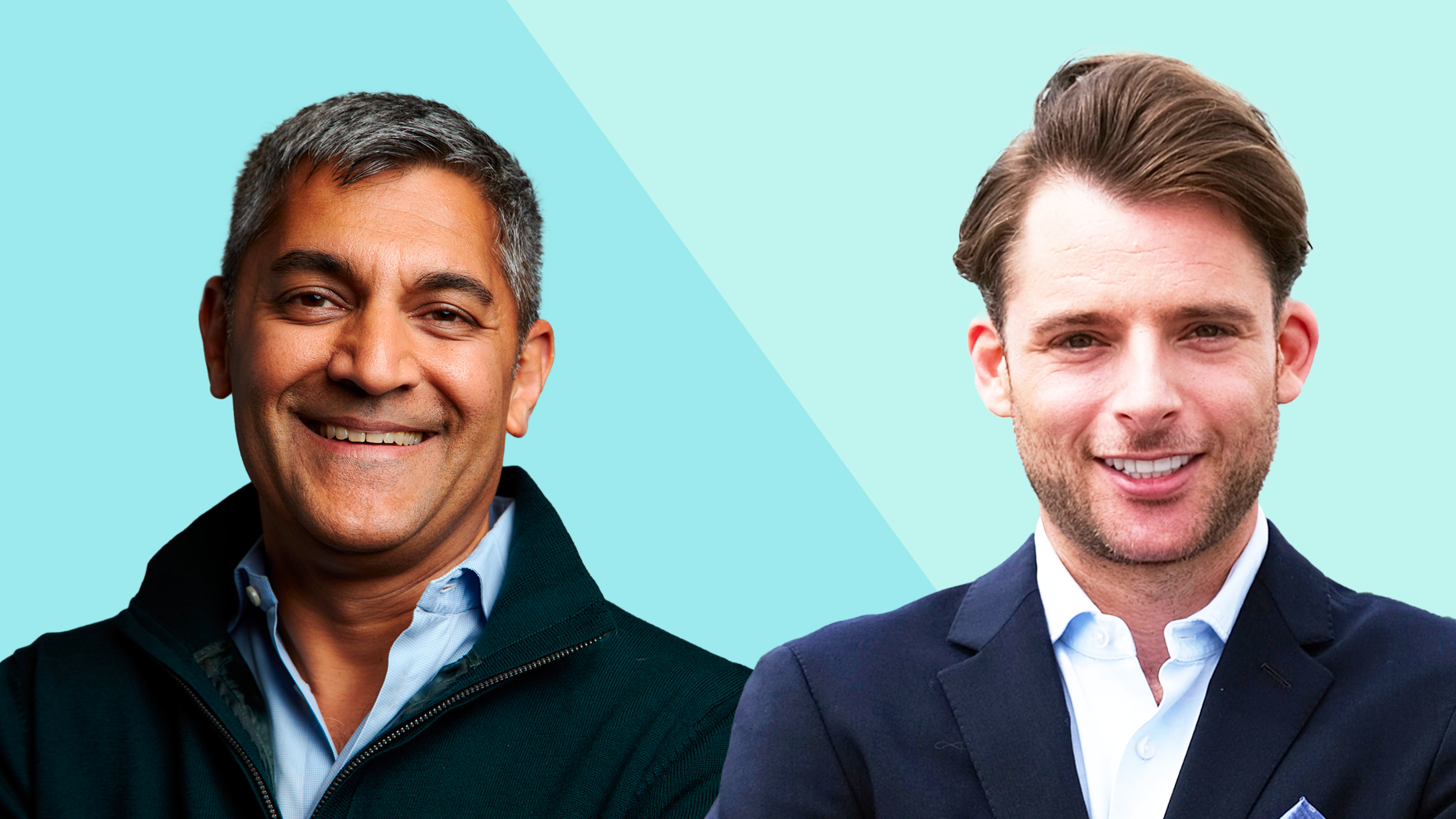 Twilio CEO Khozema Shipchandler, left, and Bird founder and CEO Robert Vis. Photos by Business Wire; Getty.