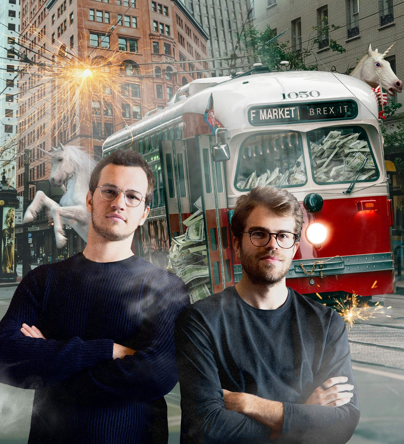 Franceschi and Dubugras photo courtesy of Brex. Art by Clark Miller.