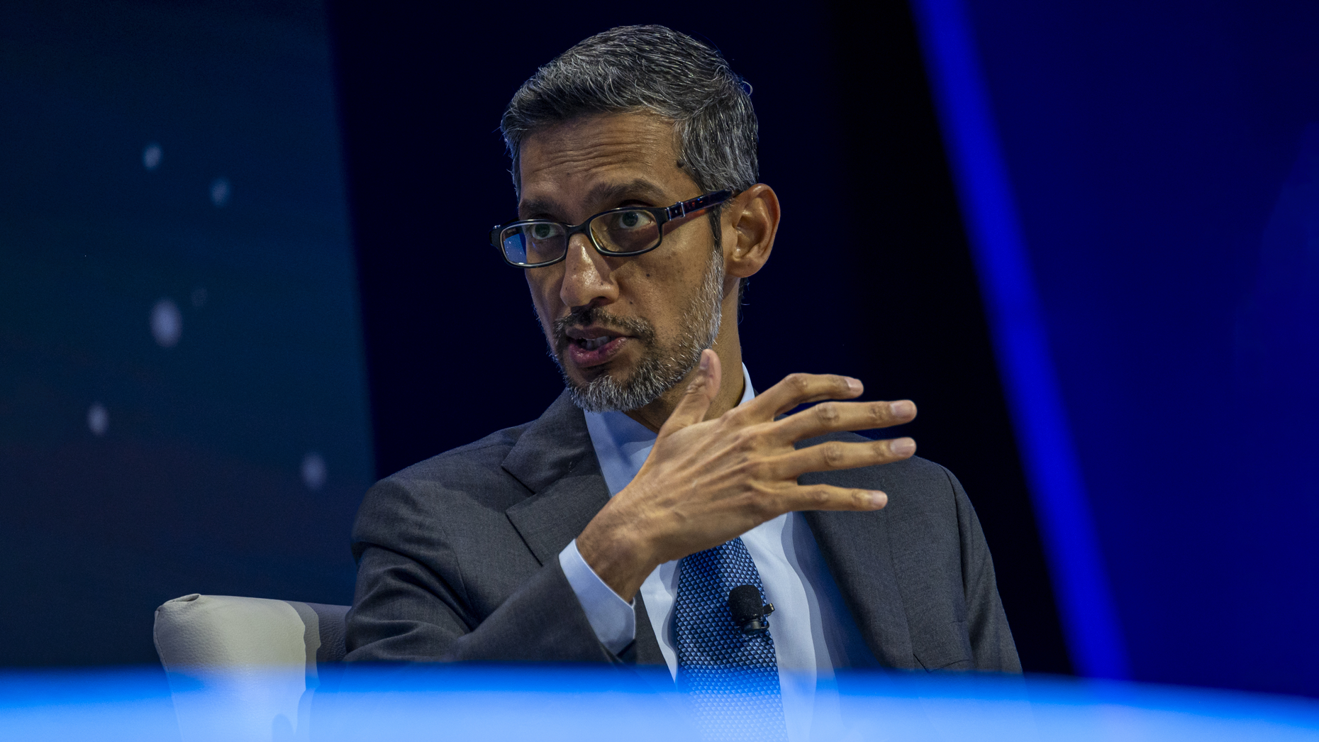 Google CEO Sundar Pichai. Photo by David Paul Morris/Bloomberg via Getty Images.