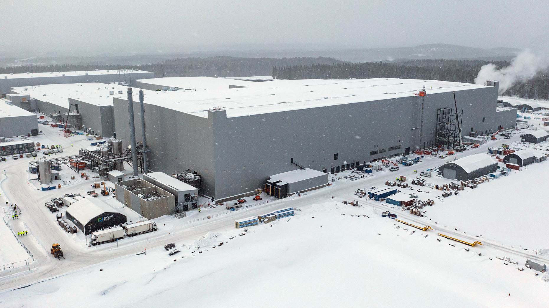 Northvolt's gigafactory in Skelleftea, Sweden. Photo: Getty.