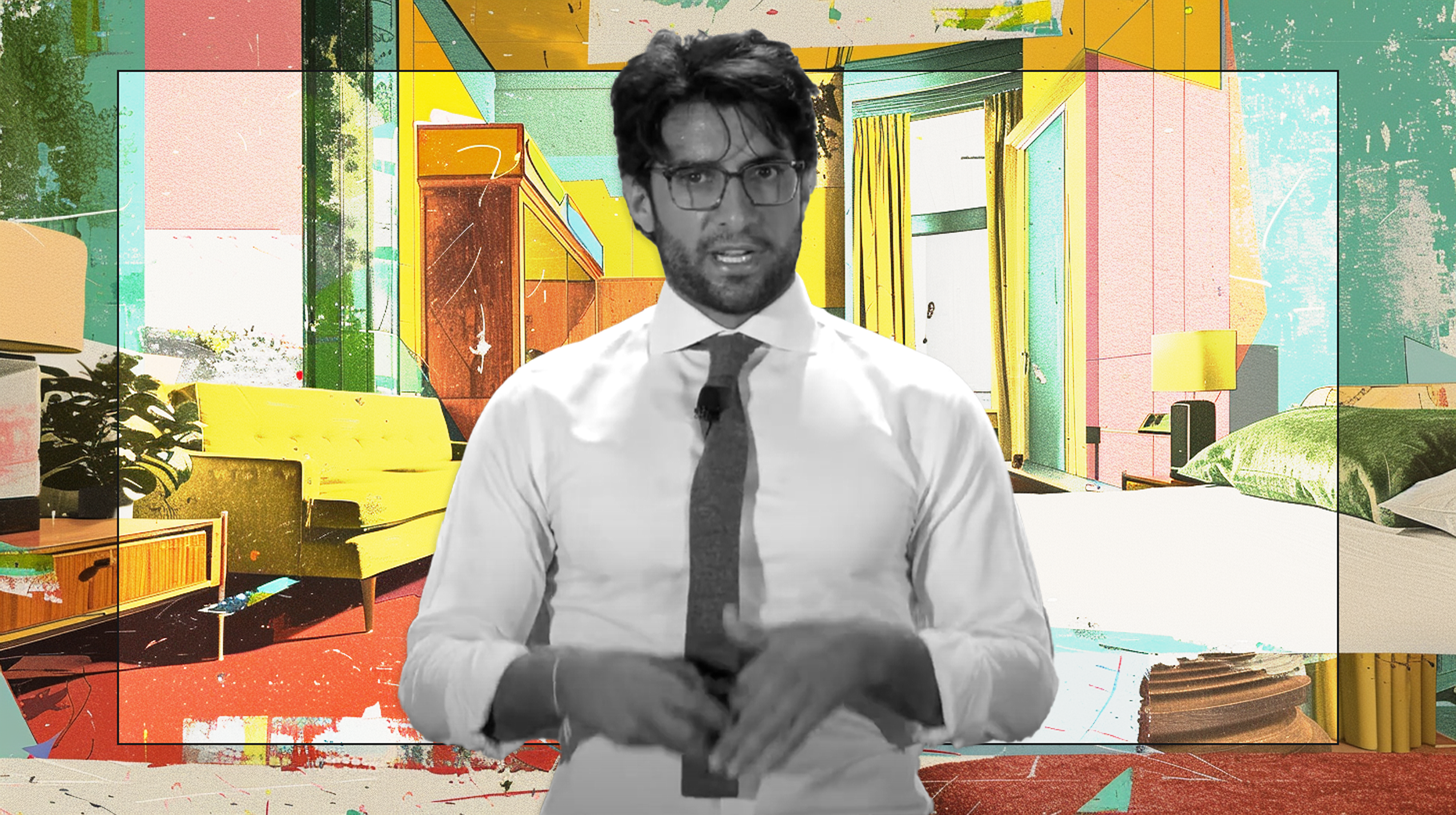 Rami Zeidan, founder and former CEO of Life House. Photo via YouTube/Influence Group. Art by Shane Burke.