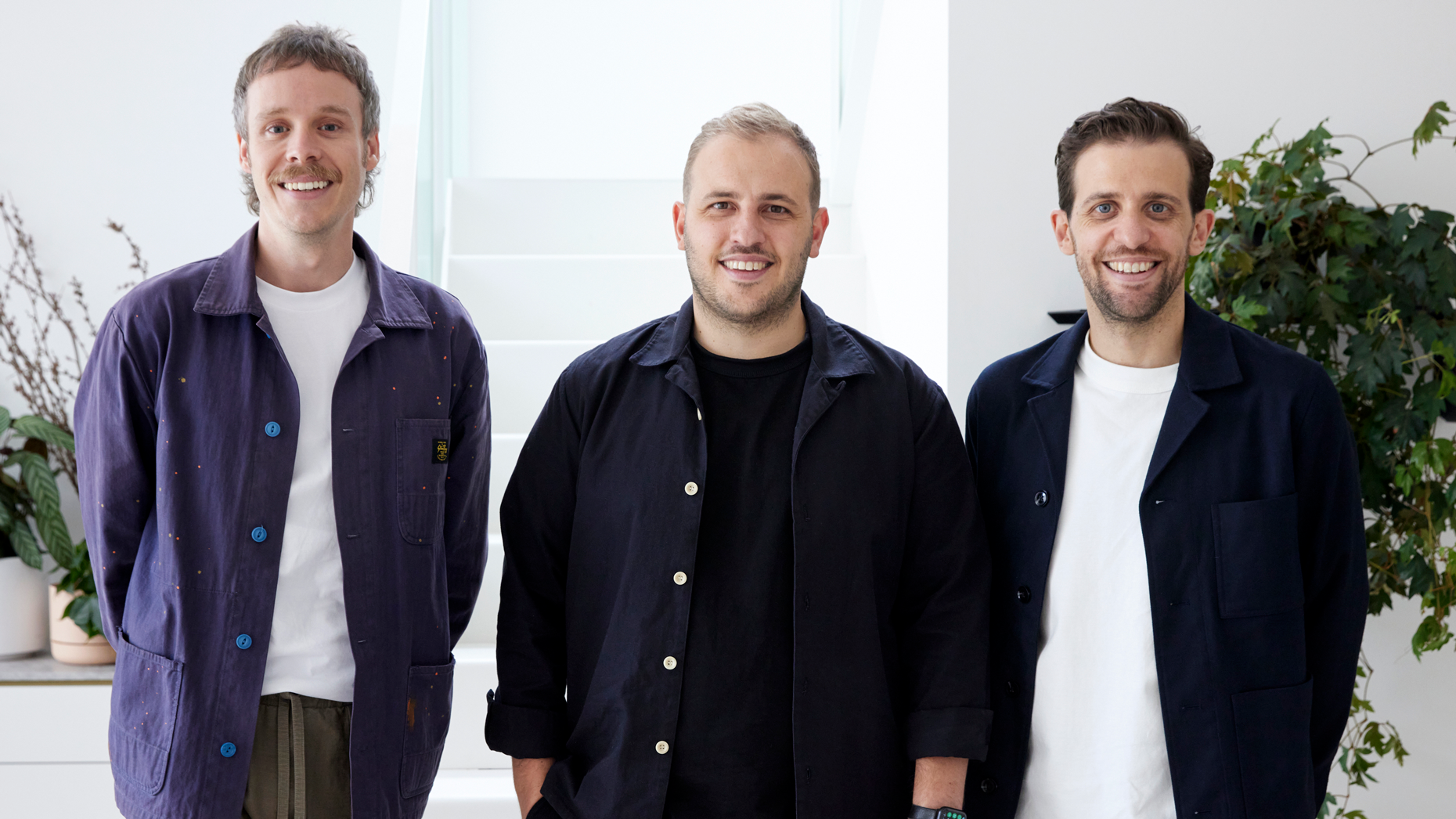 Linktree co-founders, from left to right: Nick Humphreys, Alex Zaccaria, Anthony Zaccaria