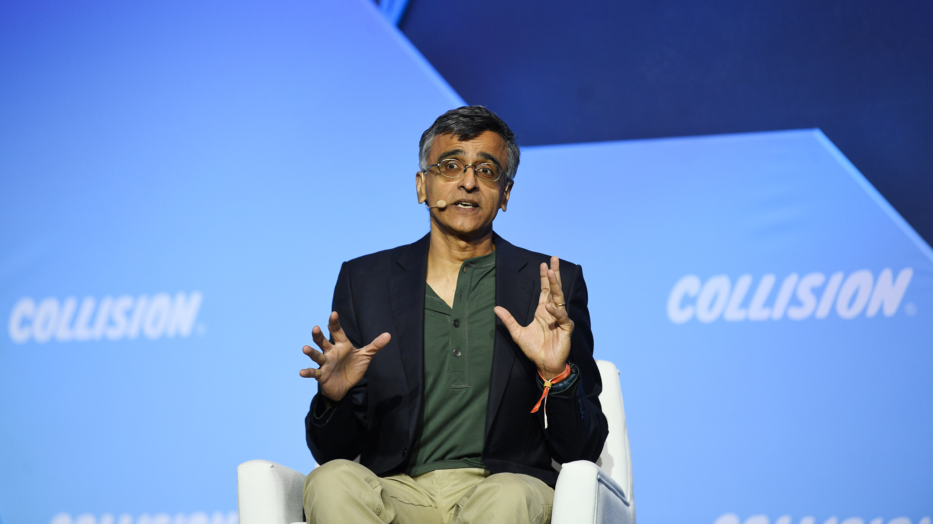 Sridhar Ramaswamy, CEO of Snowflake. Photo by Eóin Noonan/Sportsfile for Collision via Getty Images.