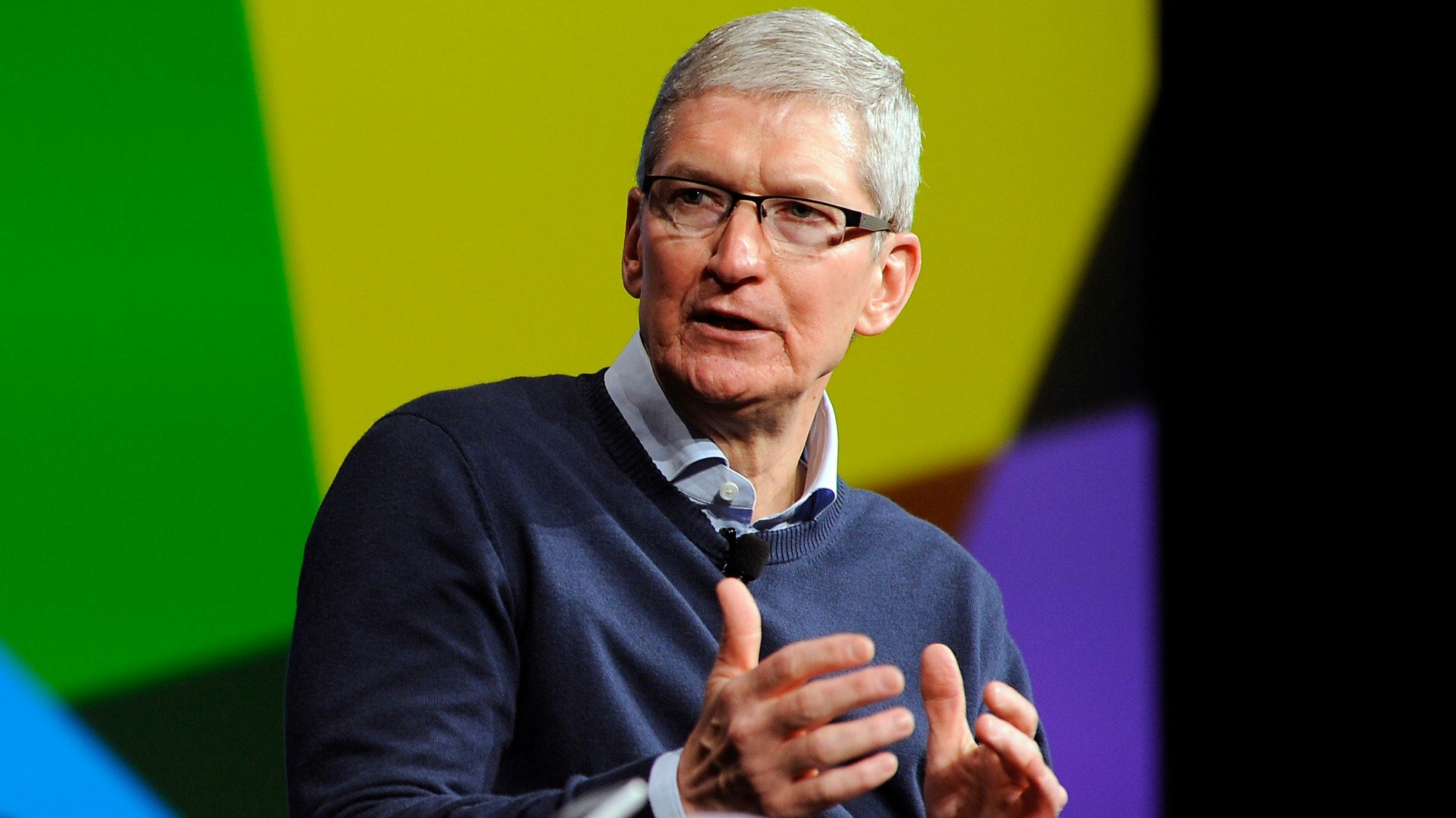 Tim Cook. Photo by Bloomberg.