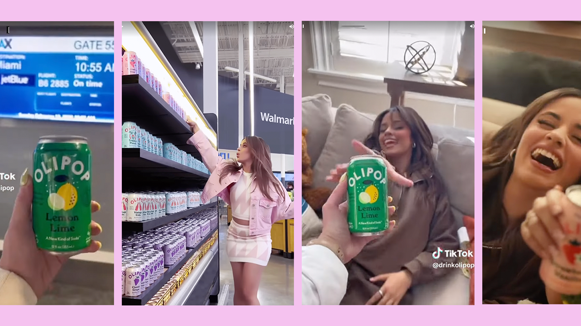 Camila Cabello for Olipop. Photos via TikTok/YouTube Shorts.