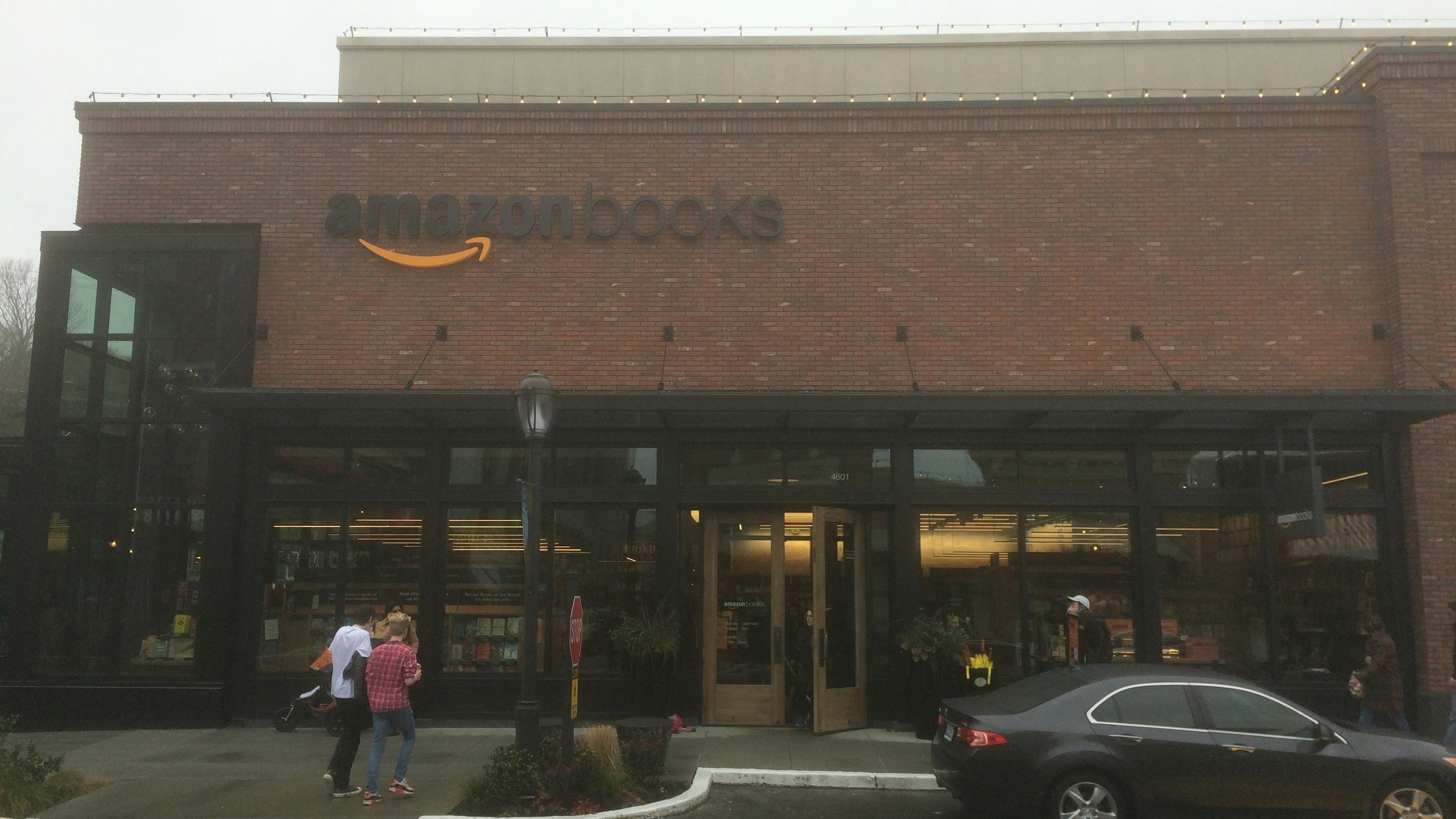 Amazon's book store in Seattle. Photo by Steve Nellis.