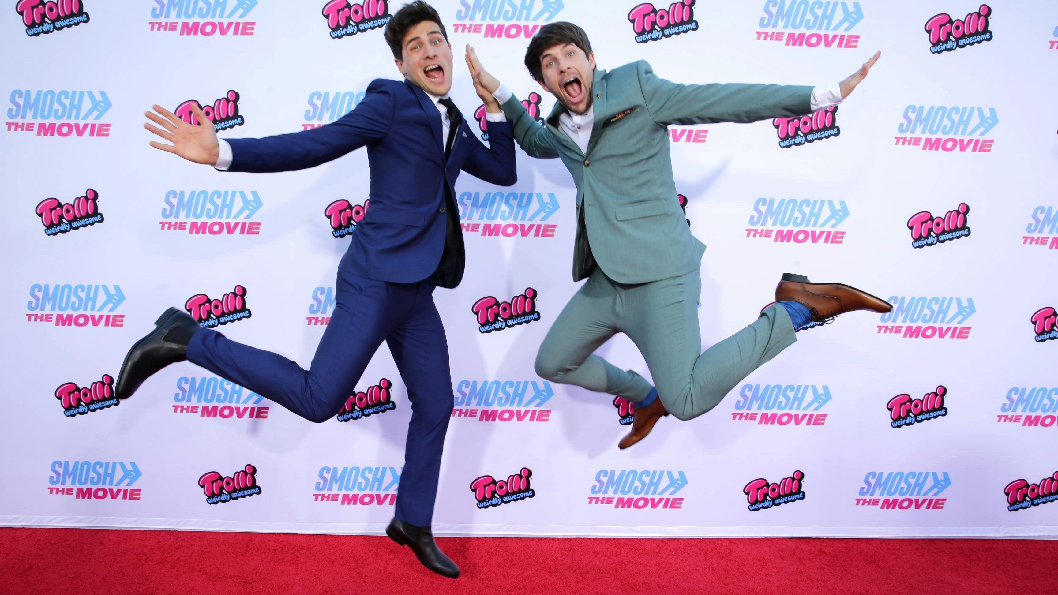 Anthony Padilla and Ian Hecox from Defy Media's Smosh series, which airs on go90.  Photo by AP.