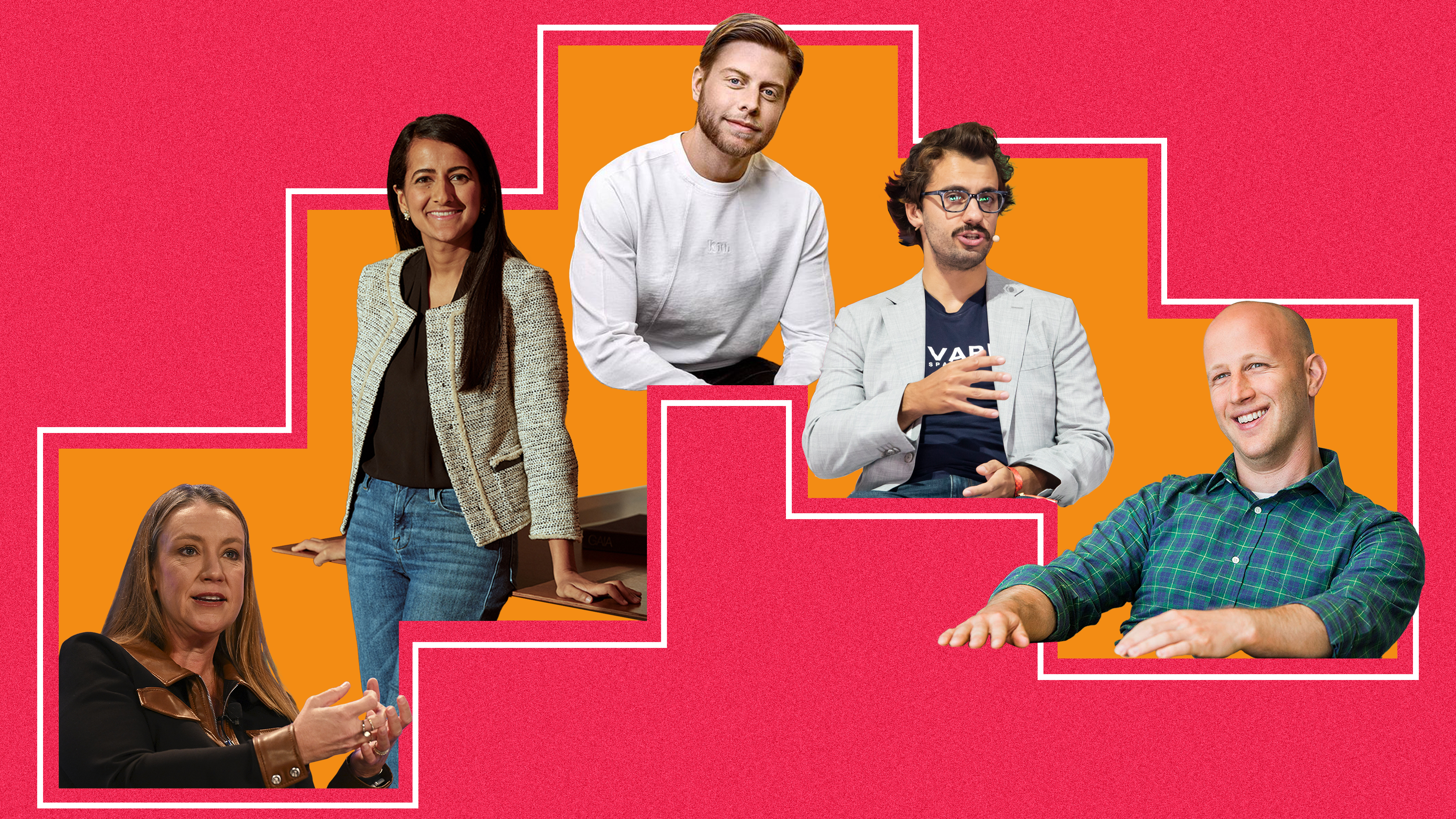 Left to right: Jeremi Gorman, Anoushka Vaswani, Everett Randle, 
Delian Asparouhov and Dan Levine.