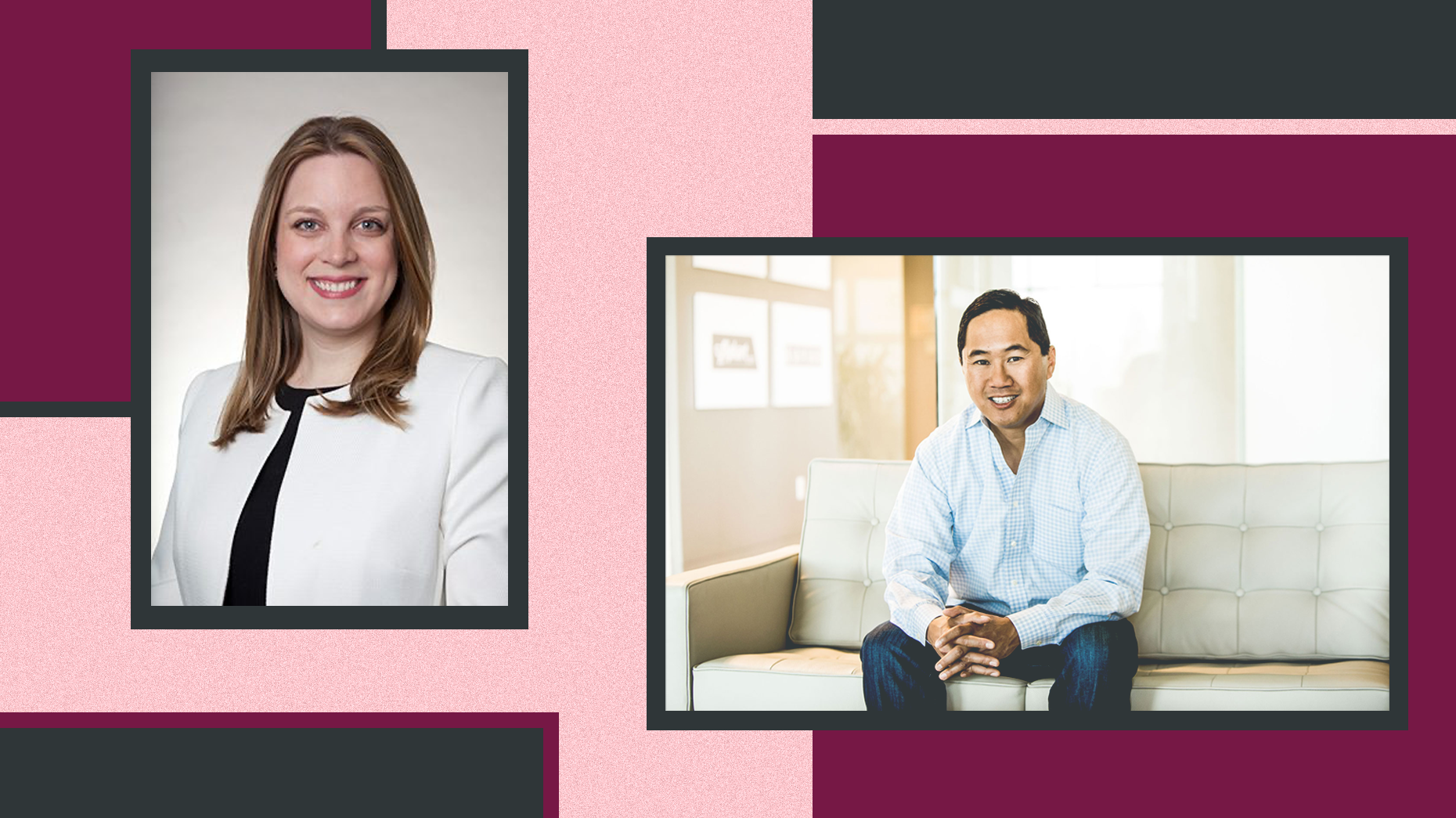 Diana Doyle of Morgan Stanley and Rich Wong of Accel. Photos via Morgan Stanley and Accel.