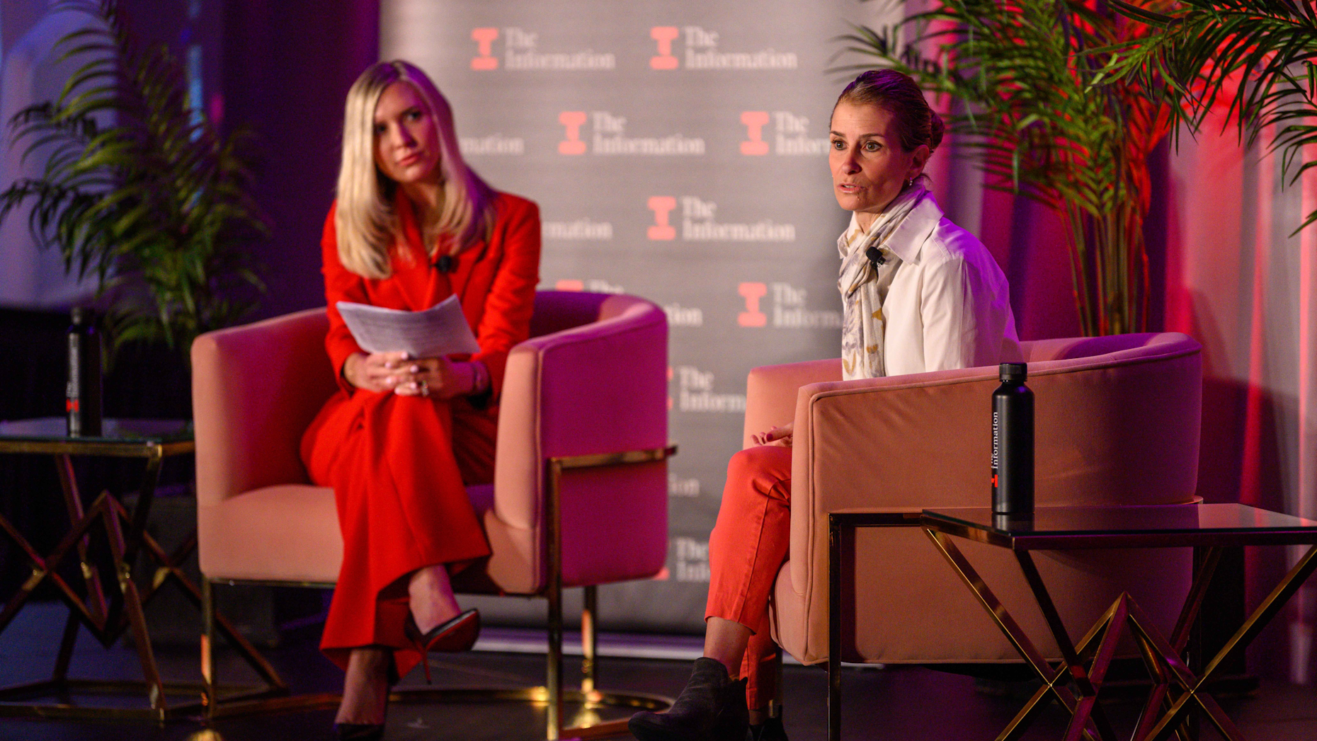 Marni Levine, Head of TikTok Shop’s U.S. Operations, Small and Medium Businesses (right), with The Information's Kaya Yurieff