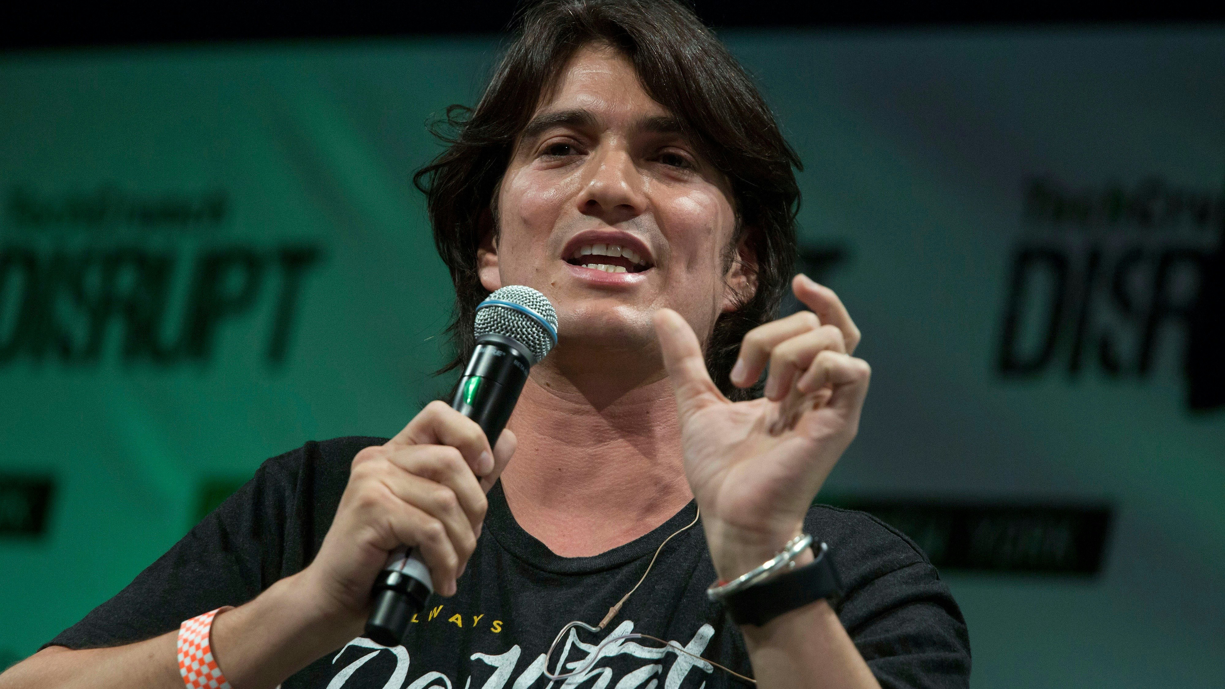 WeWork CEO Adam Neumann. Photo by Bloomberg.