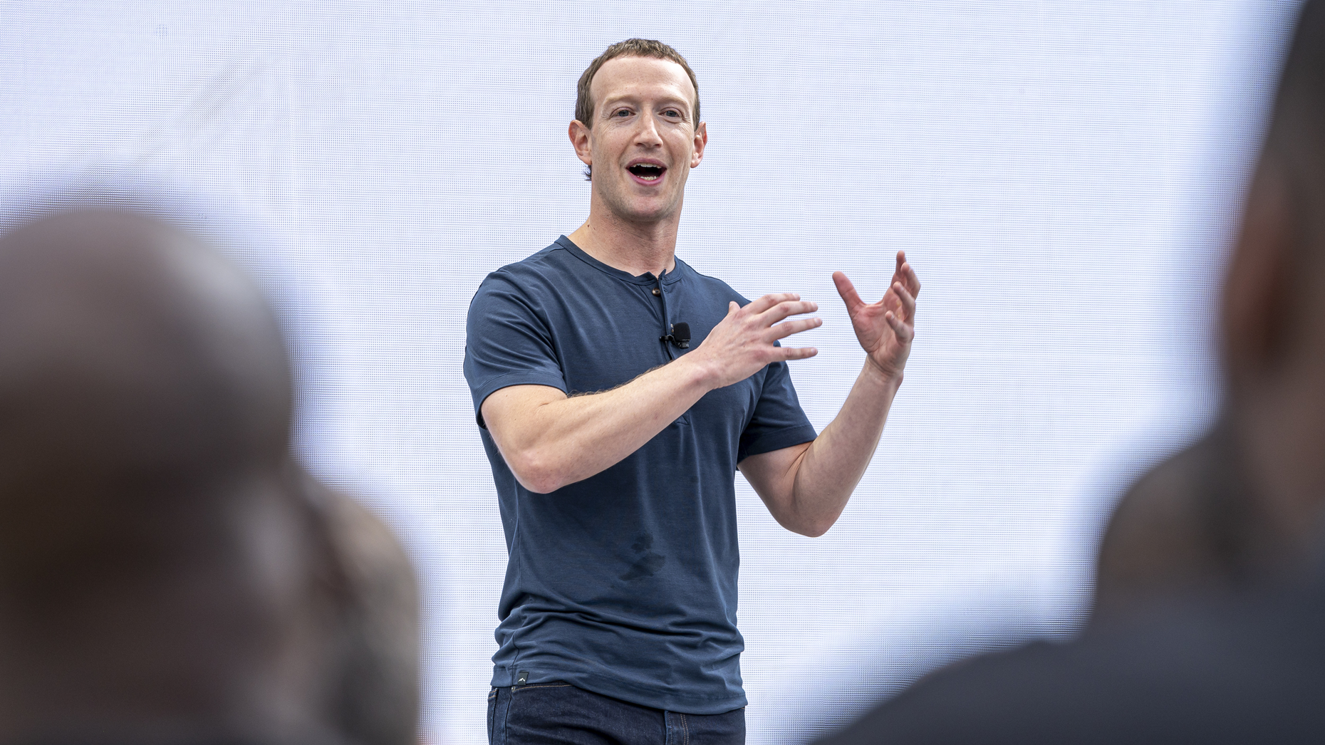 Mark Zuckerberg at Meta Connect 2023. Photo by Bloomberg via Getty Images.