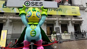 SES joined the New York Stock Exchange in 2022. Photo: Sipa/AP