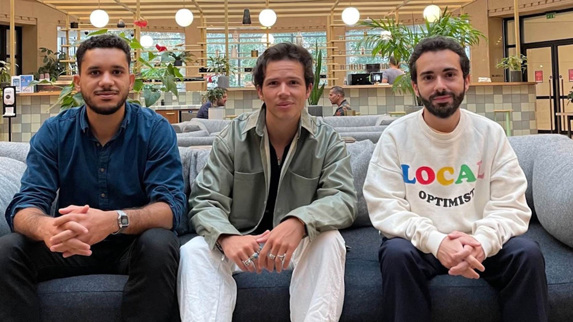 Snipfeed co-founders Pierre-Habté Nouvellon, Rédouane Ramdani and Anas Bouassami. Photo via Snipfeed.