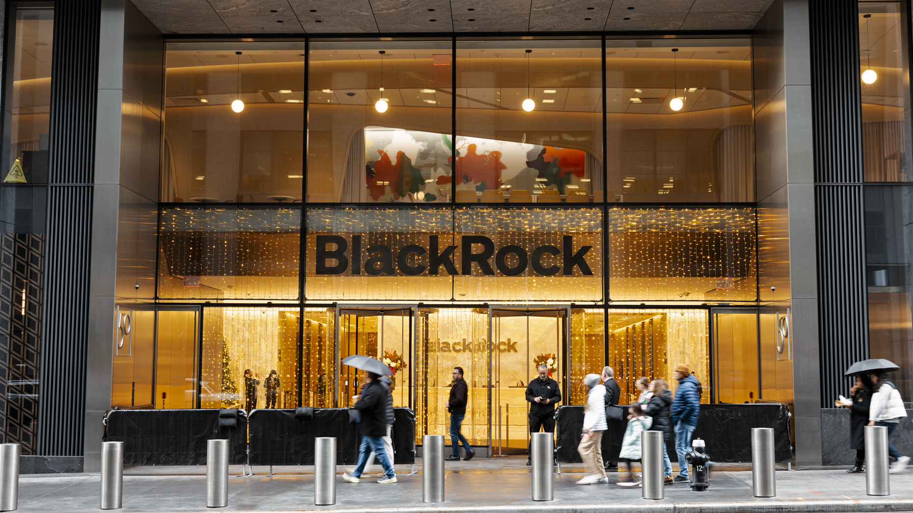 BlackRock headquarters in New York City. Angus Mordant/Bloomberg via Getty Images.