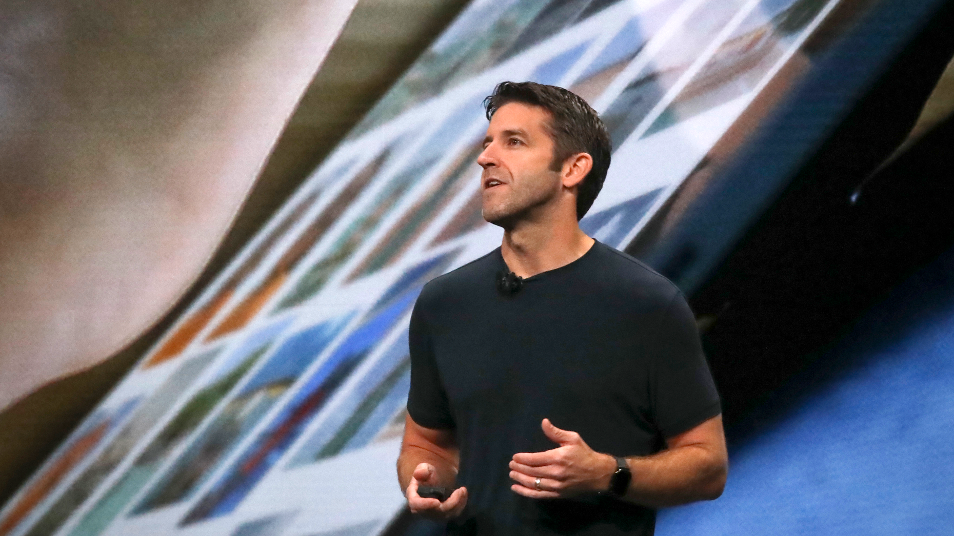 John Ternus, Apple's Senior Vice President of Hardware Engineering. Photo by Bebeto Matthews/AP.