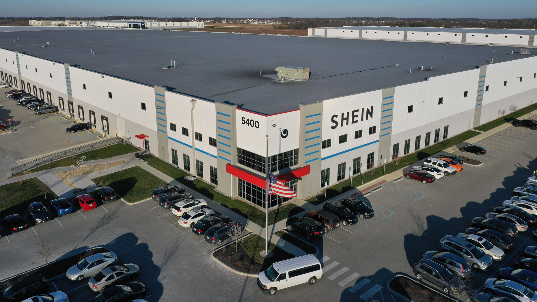 Shein's warehouse in Whitestown, Indiana. Photo by Scott Olson/Getty Images.