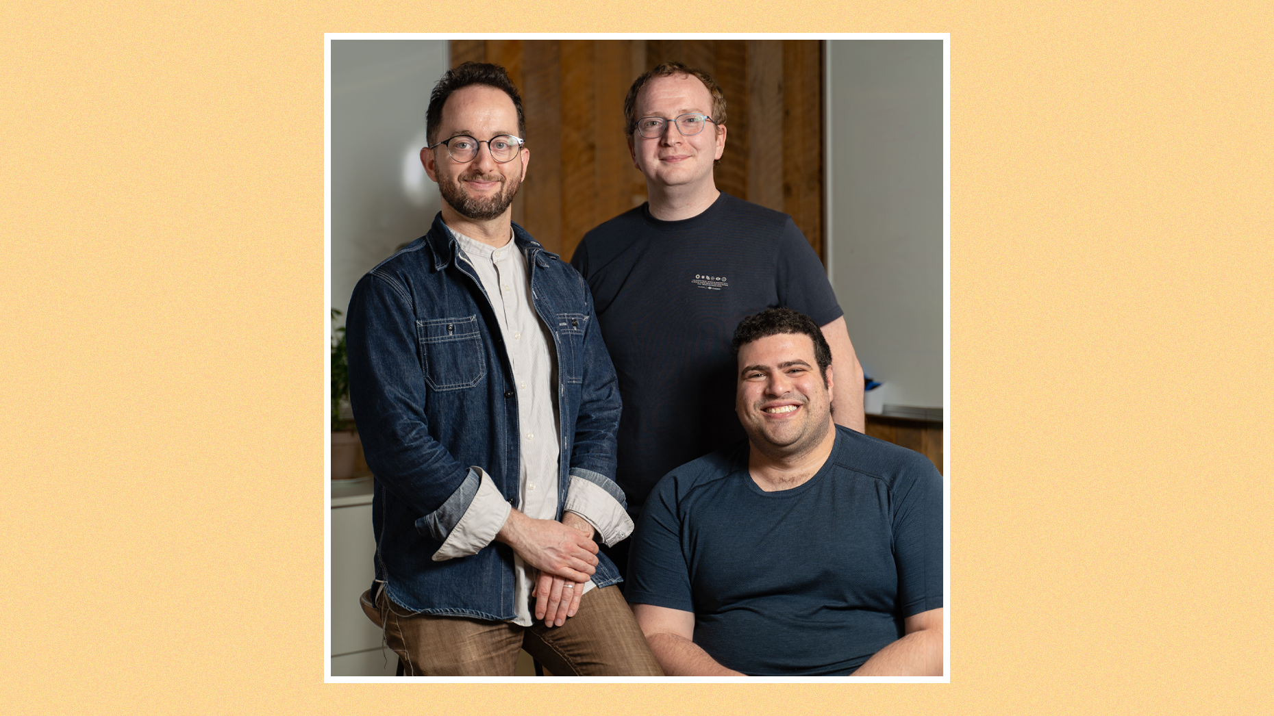DatologyAI cofounders, from left to right, Matthew Leavitt, Bogdan Gaza and Ari Morcos. Photo courtesy of DatologyAI.