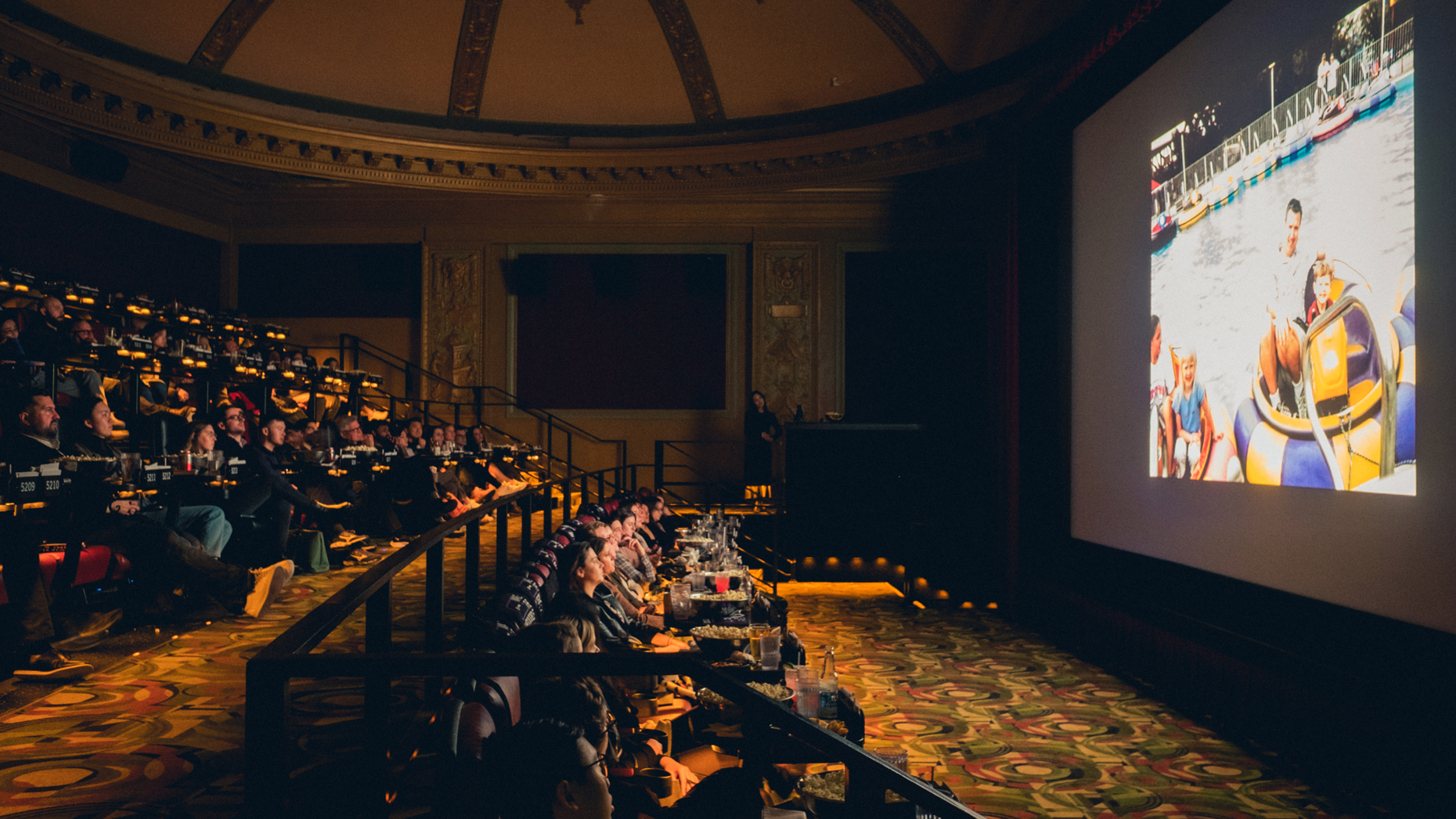A screening at the 2023 AI Film Festival. Photo via Runway/AI Film Festival.
