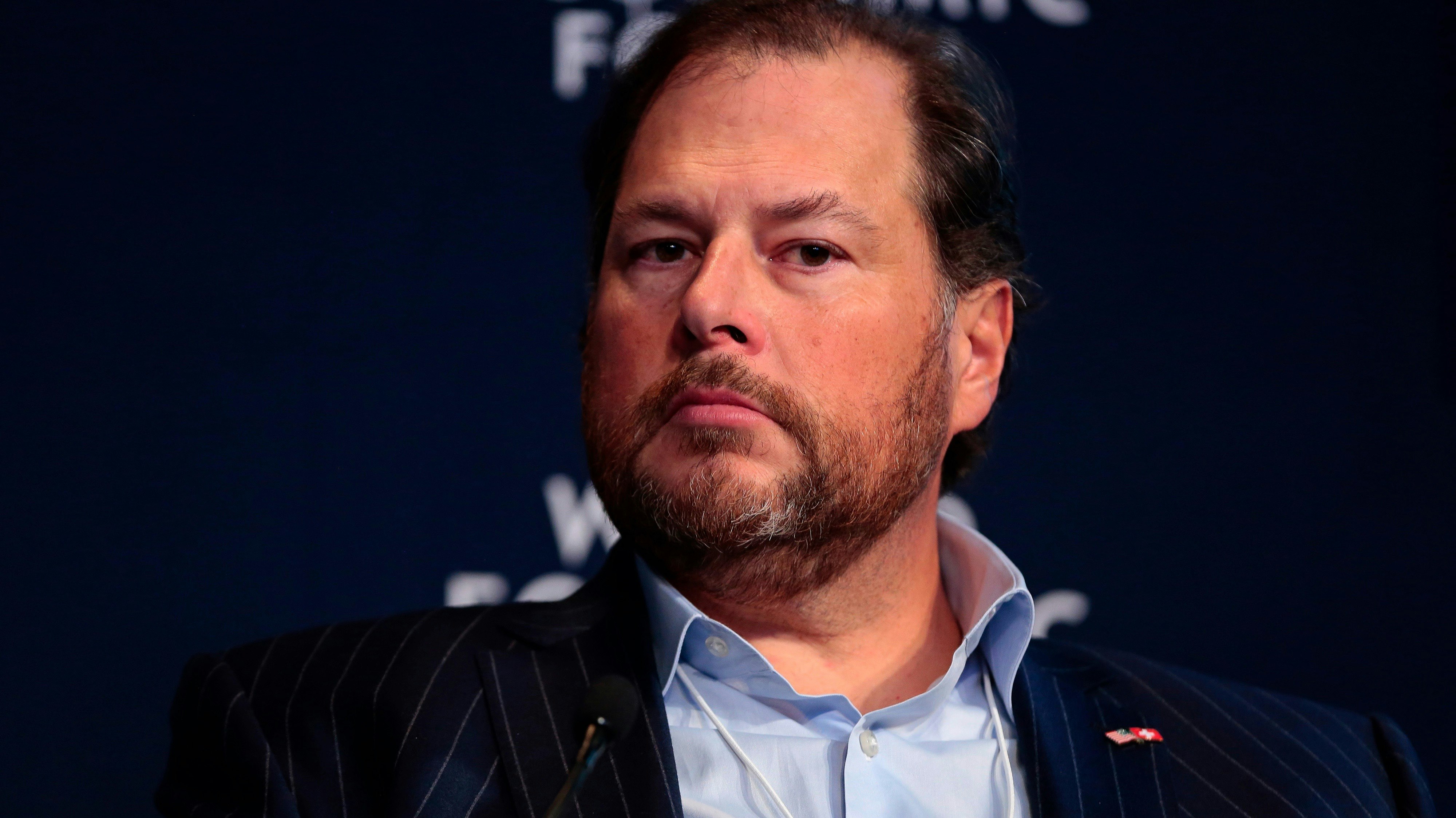 Marc Benioff. Photo by Bloomberg.
