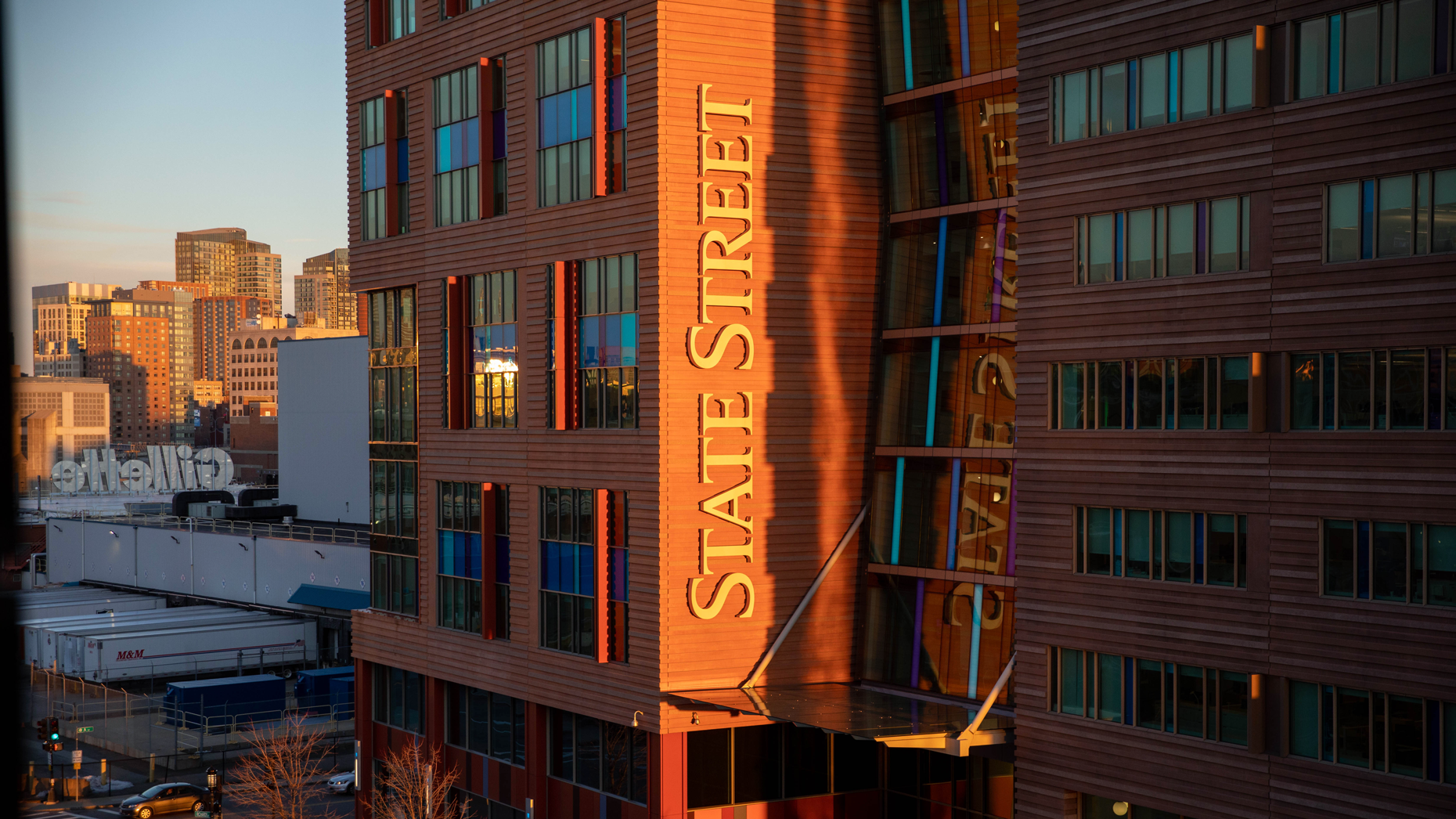 The State Street Global Advisors building in Boston. Photo by Scott Eisen/Bloomberg via Getty Images.