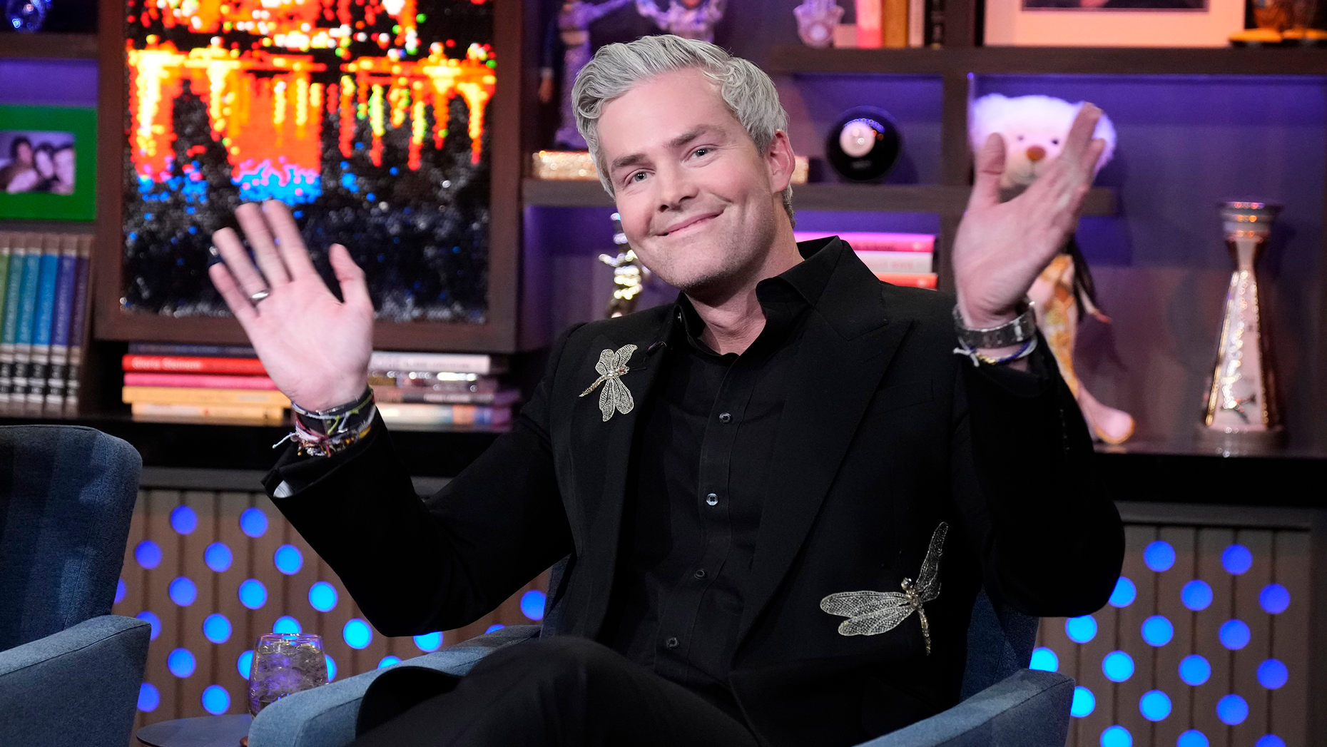 Ryan Serhant on "Watch What Happens Live with Andy Cohen." Photo by Bravo via Getty Images.