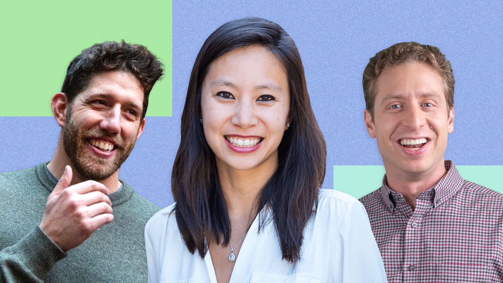 Left to right: Mark Goldberg, Kristina Shen and Ethan Kurzweil. Photos via Index Ventures, Andreessen Horowitz and Bessemer Venture Partners.