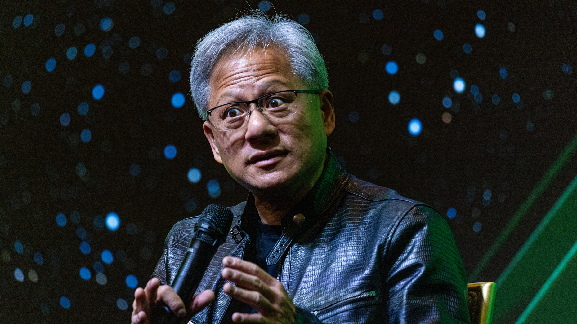 Nvidia CEO Jensen Huang. Photo by Annabelle Chih/Bloomberg via Getty Images.