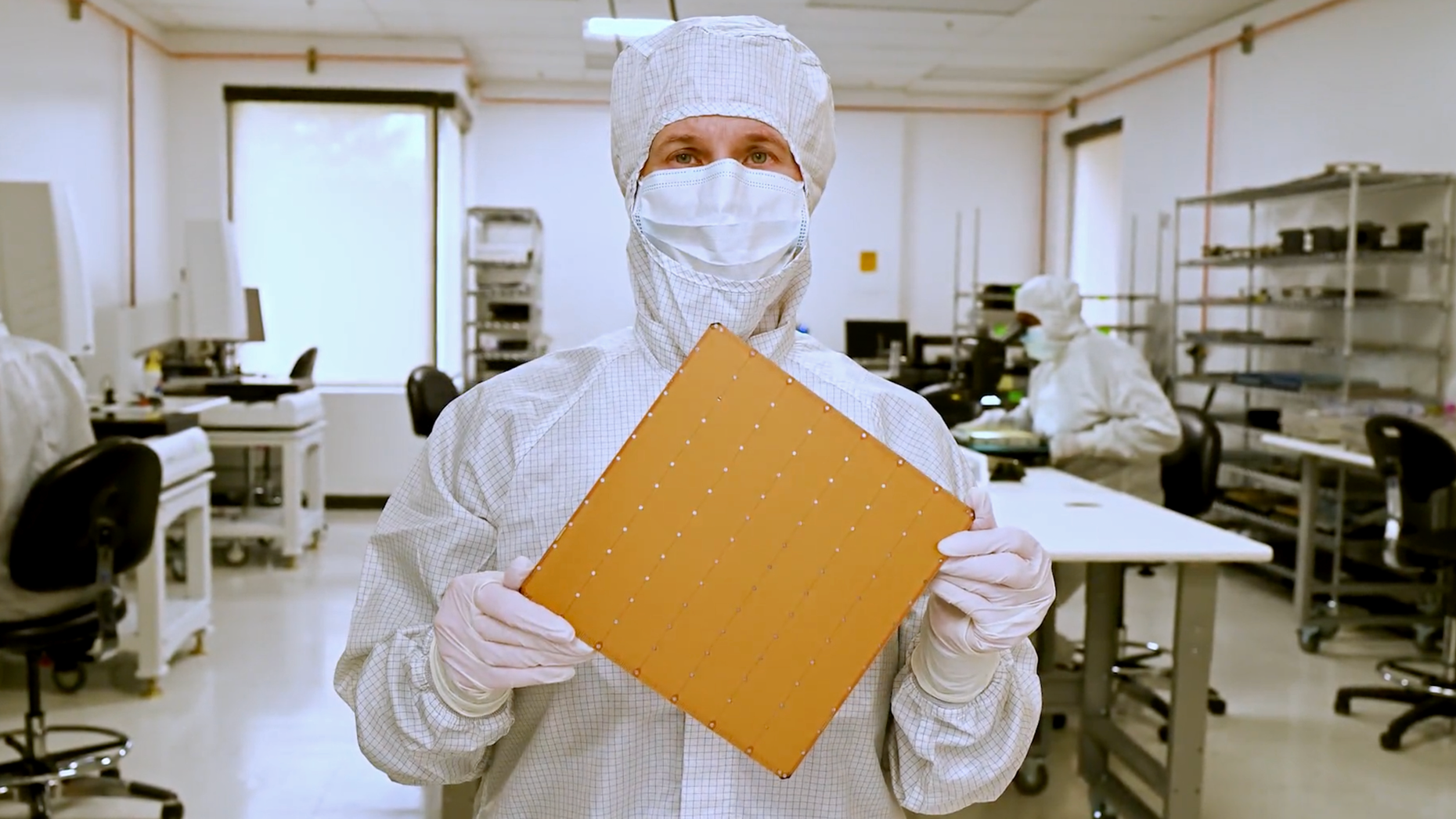 Cerebras’ third-generation wafer-scale engine (WSE-3). Photo via Cerebras.