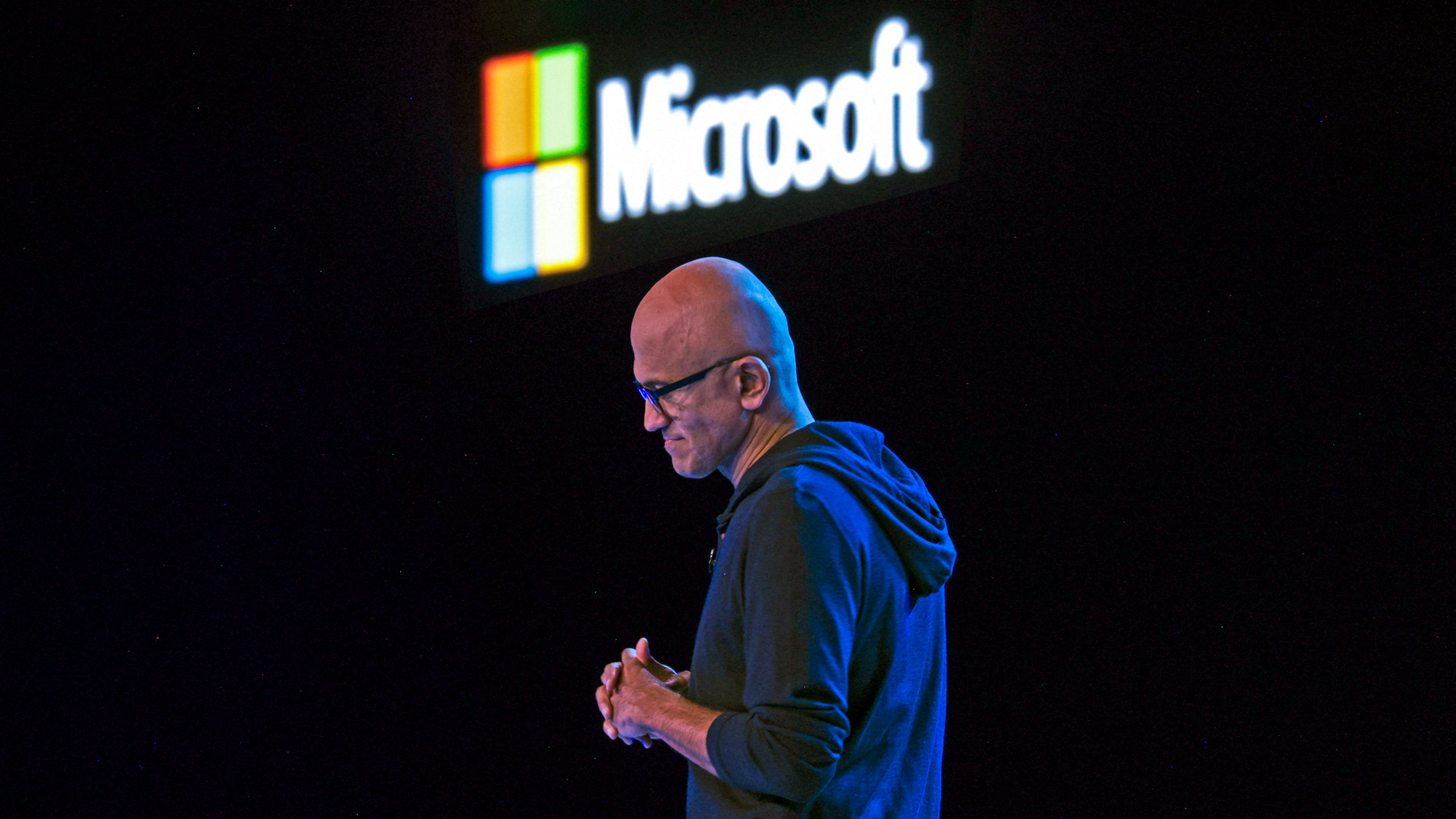 Microsoft CEO Satya Nadella. Photo by Jason Redmond/AFP via Getty Images.
