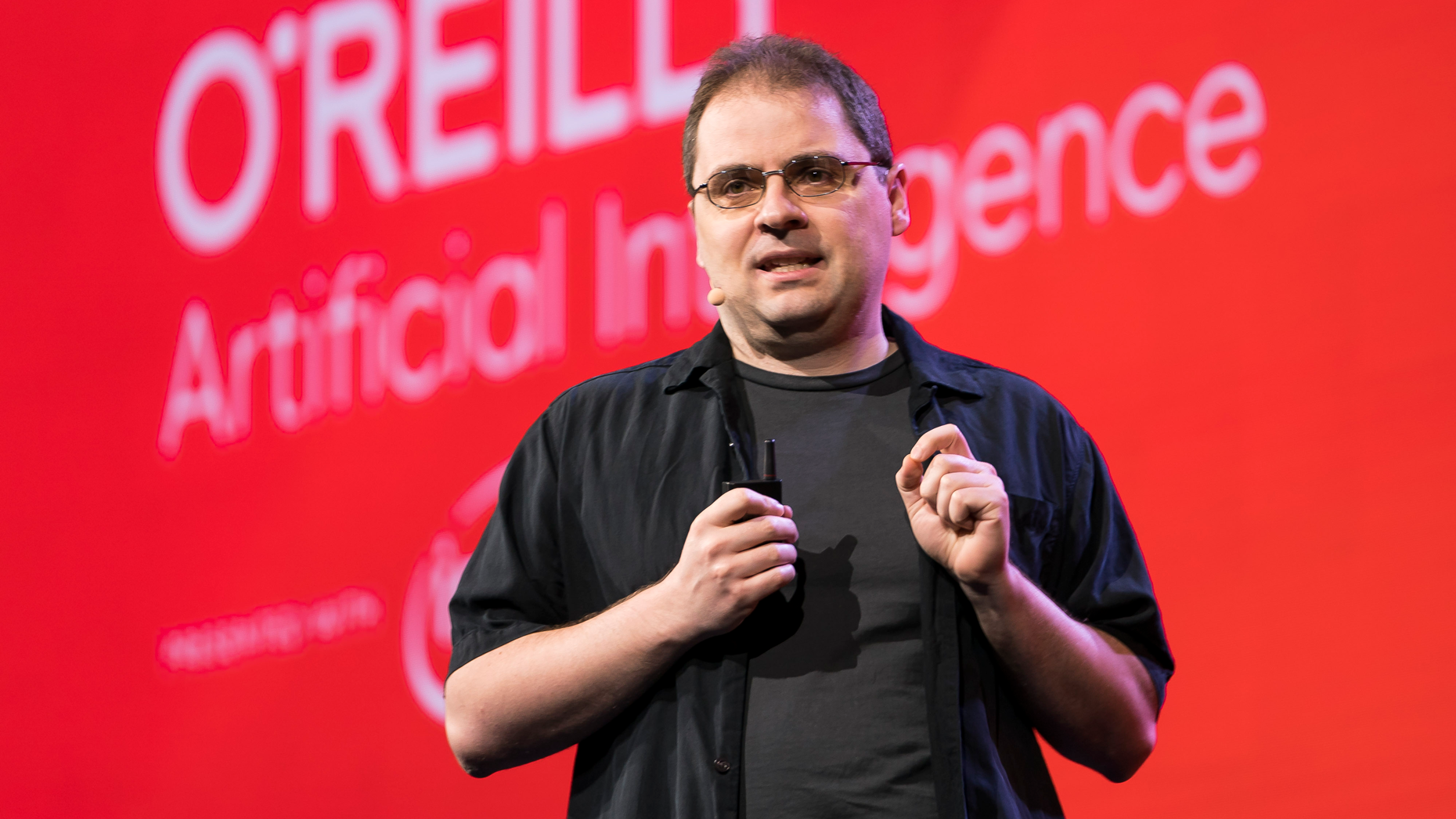 OpenAI’s Aleksander Mądry. Photo by Ben Hider/O'Reilly Conferences via Flickr.