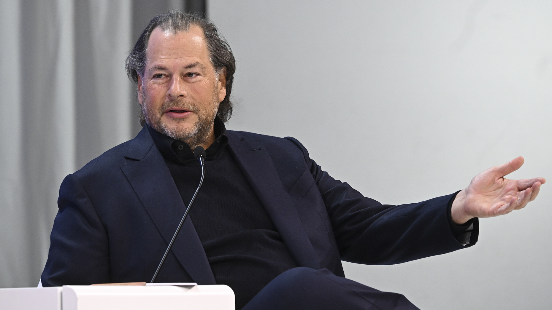 Salesforce CEO, Marc Benioff. Photo via Anadolu/Getty