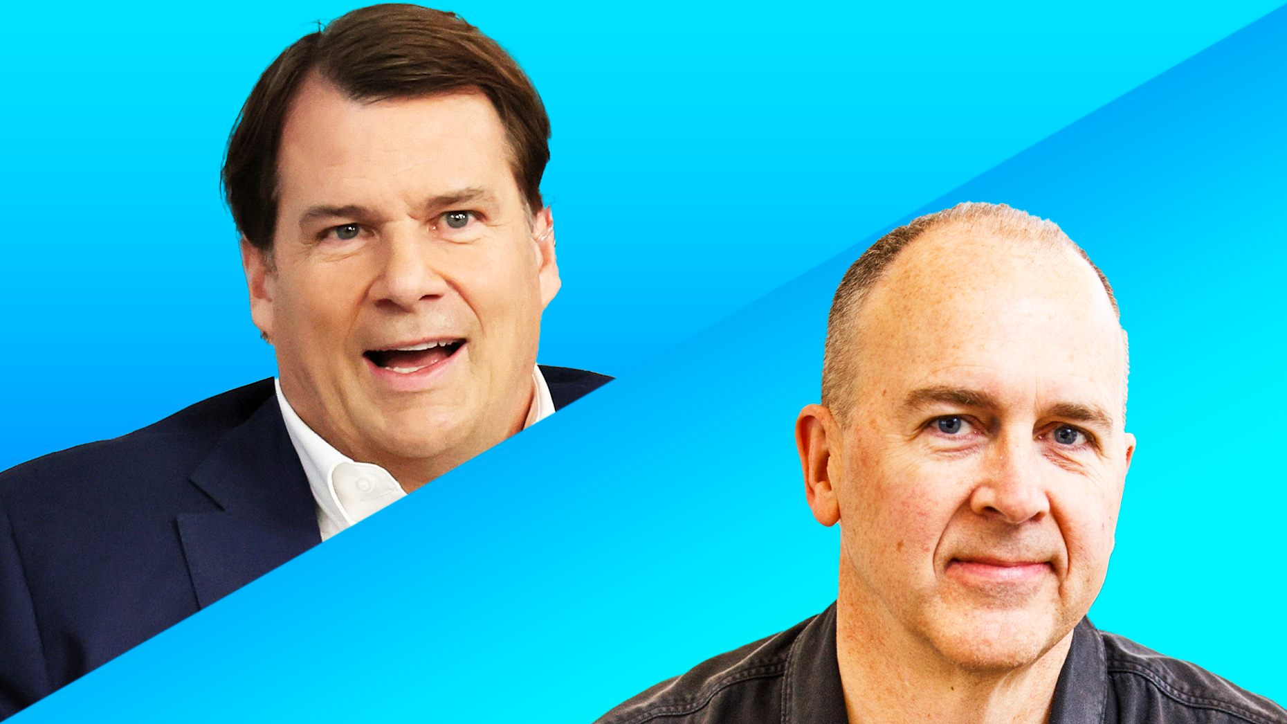 Ford CEO Jim Farley, top, and the company's head of EV development, Doug Field. Photos: Getty