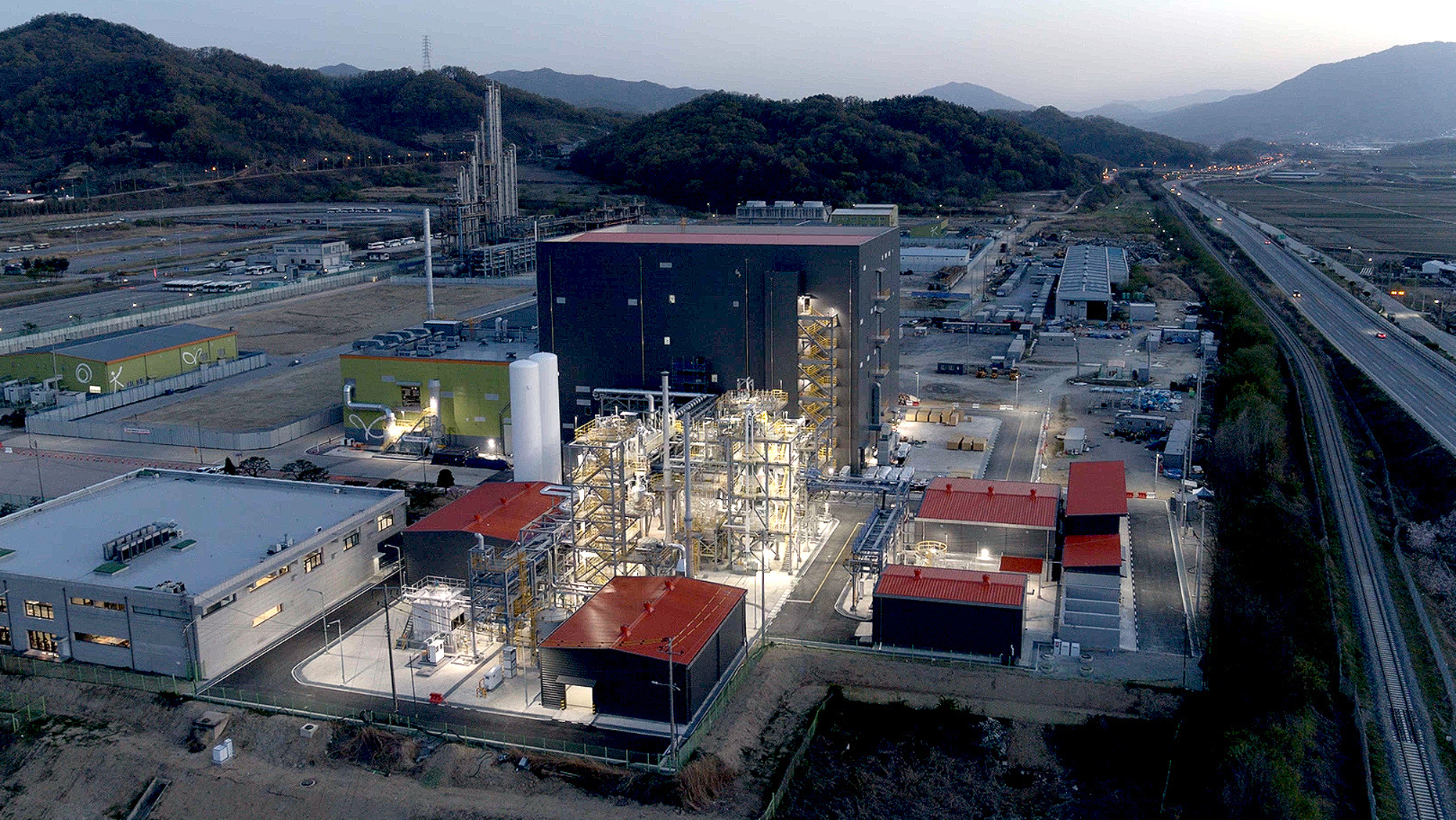 Group14 Technologies' anode powder plant in Sangju, South Korea, a joint venture with SK On. Photo: Courtesy Group14.