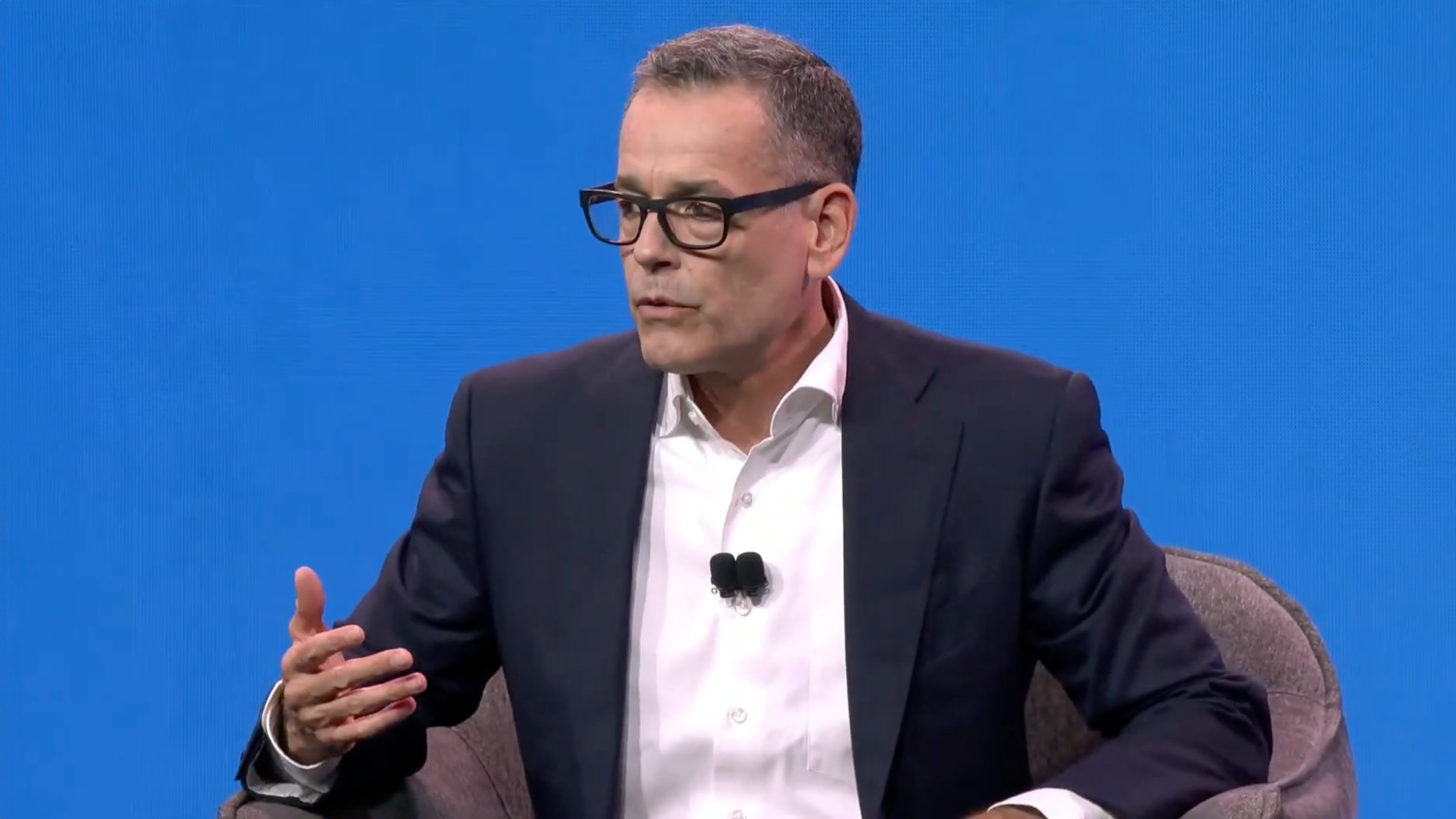 Doug Herrington, Amazon's CEO of Worldwide Stores, speaking at Amazon Accelerate last week. Photo via YouTube/Amazon.