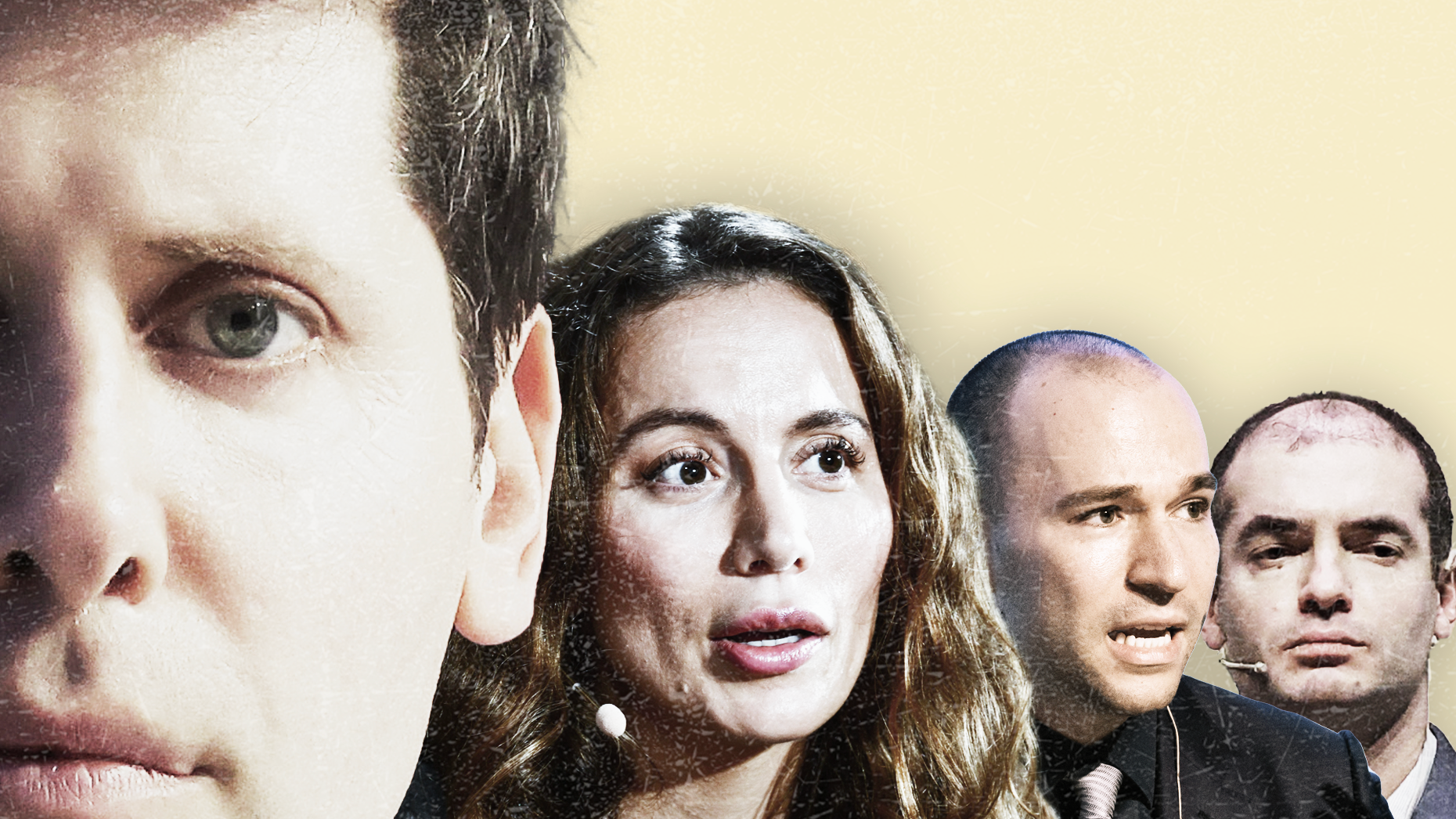 Sam Altman, Mira Murati, Greg Brockman and Ilya Sutskever. Photos by Getty.