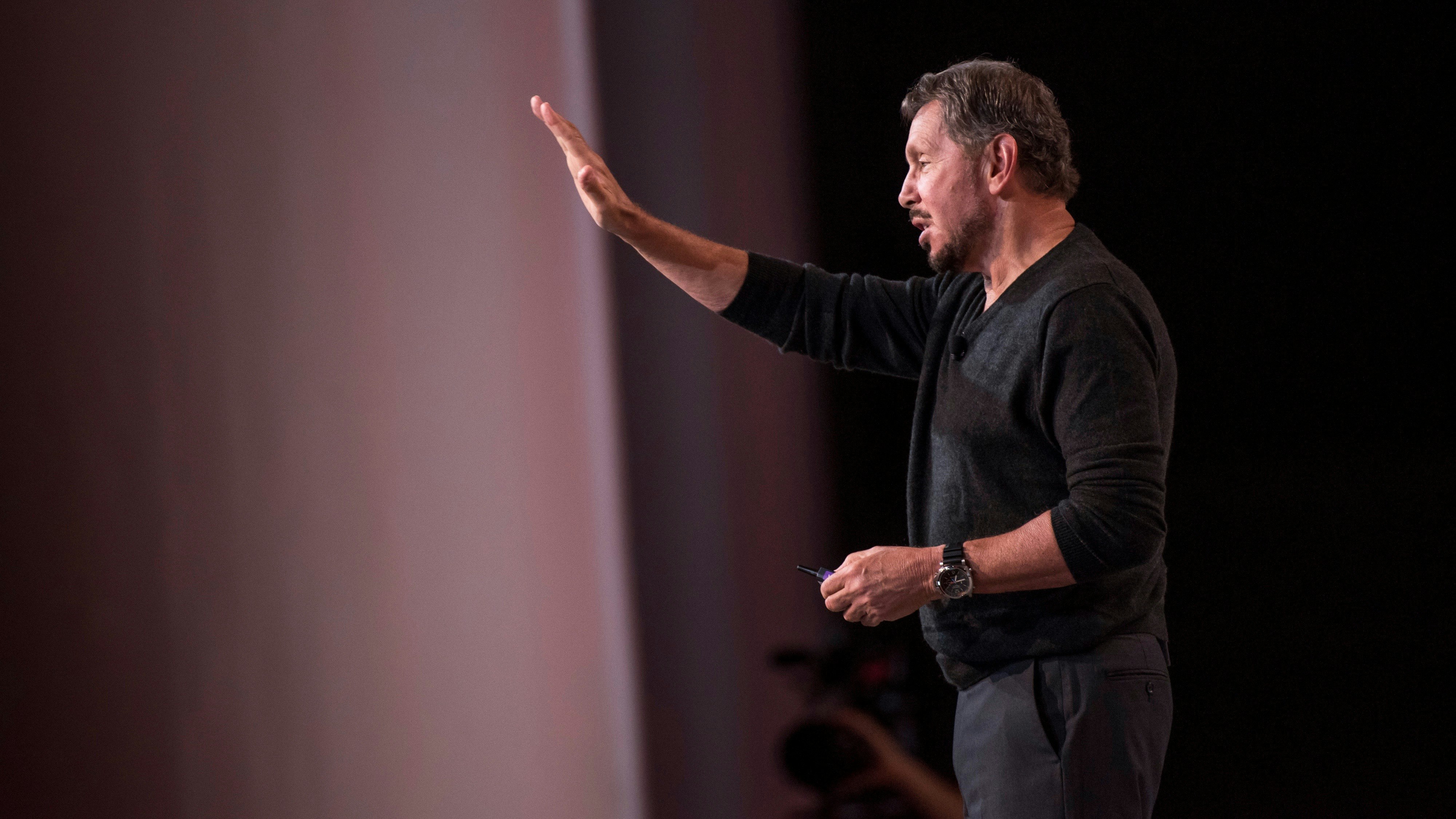 Larry Ellison. Photo by Bloomberg.