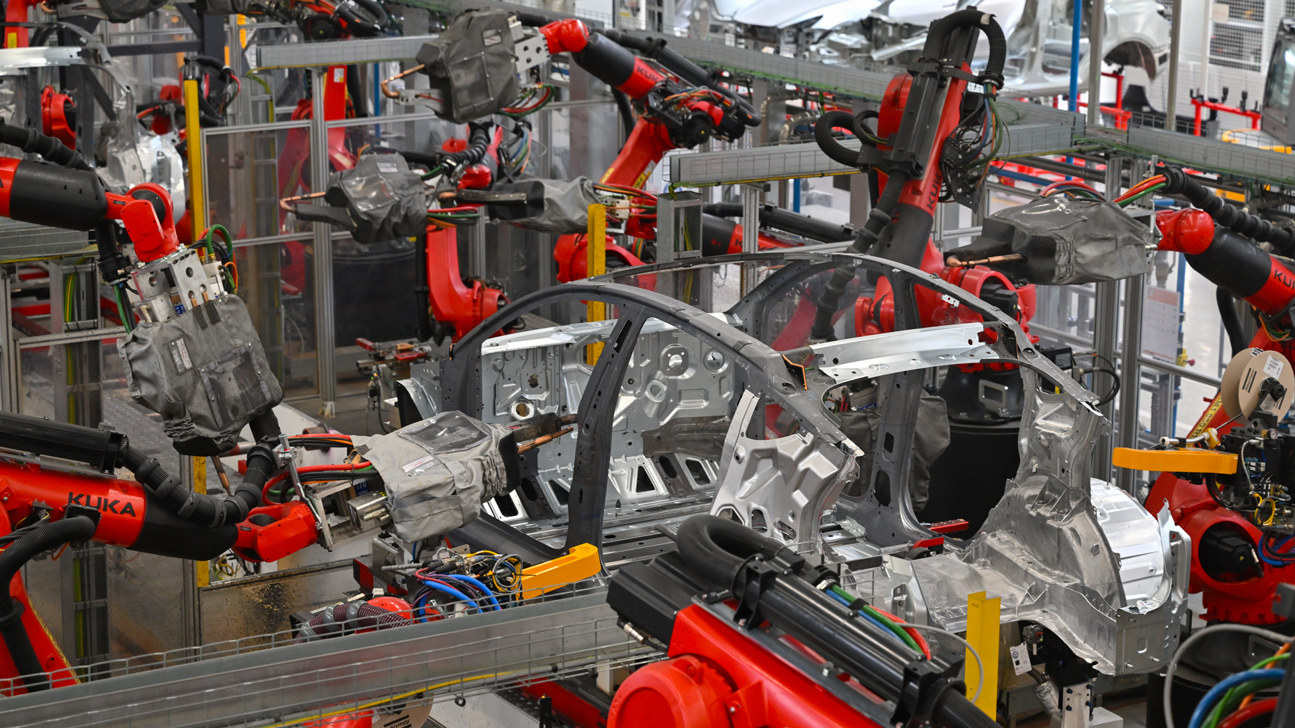 Tesla's gigafactory in Germany. Photo via Getty