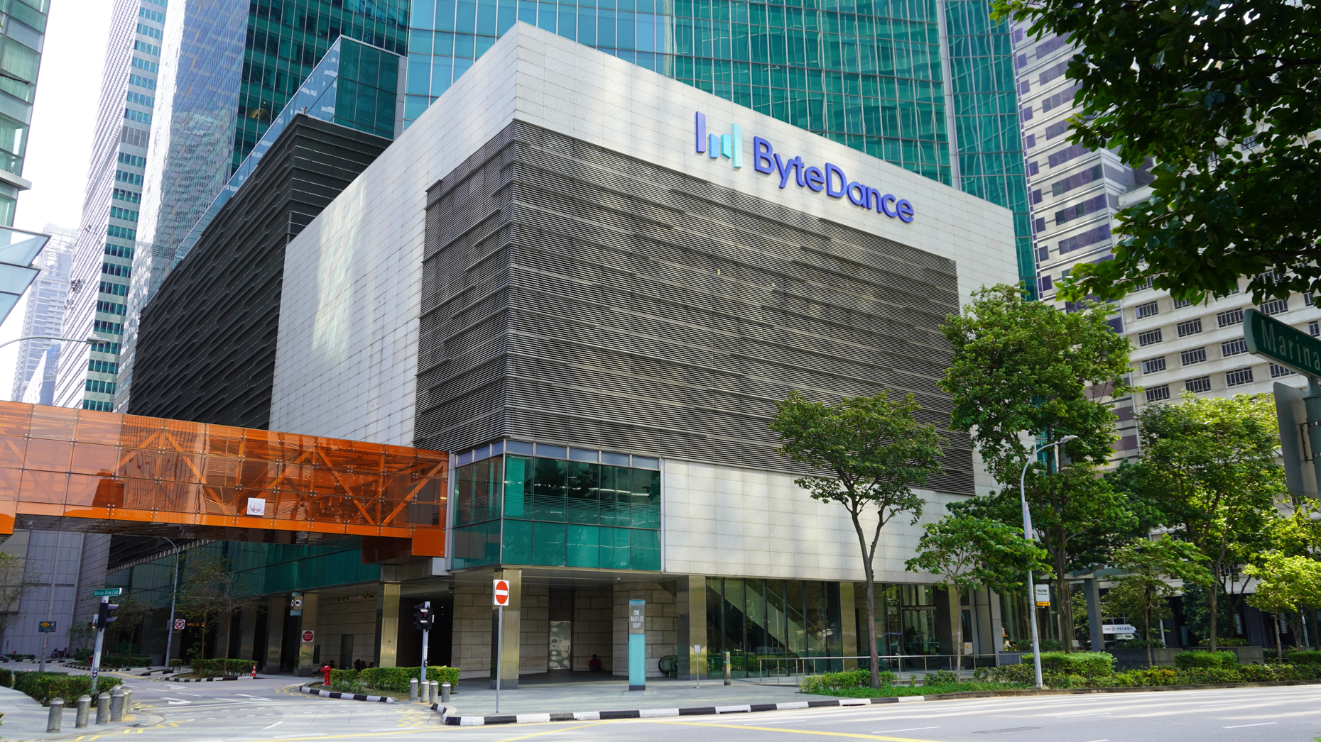 ByteDance's Singapore offices. Photo via Shutterstock.