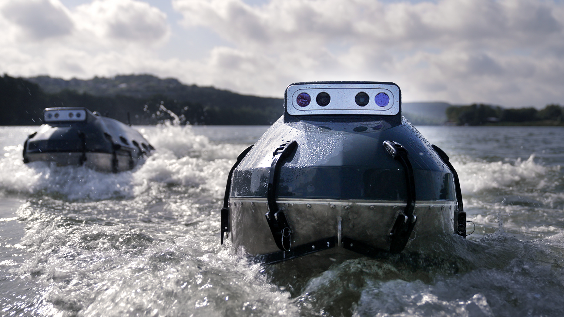 Spyglass vessels by Saronic Technologies. Photo via Saronic Technologies.