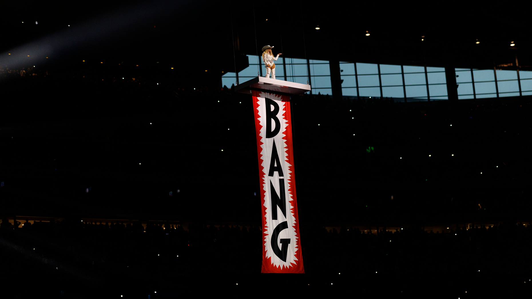 Beyoncé's NFL halftime show on Netflix. Photo via Getty. 
