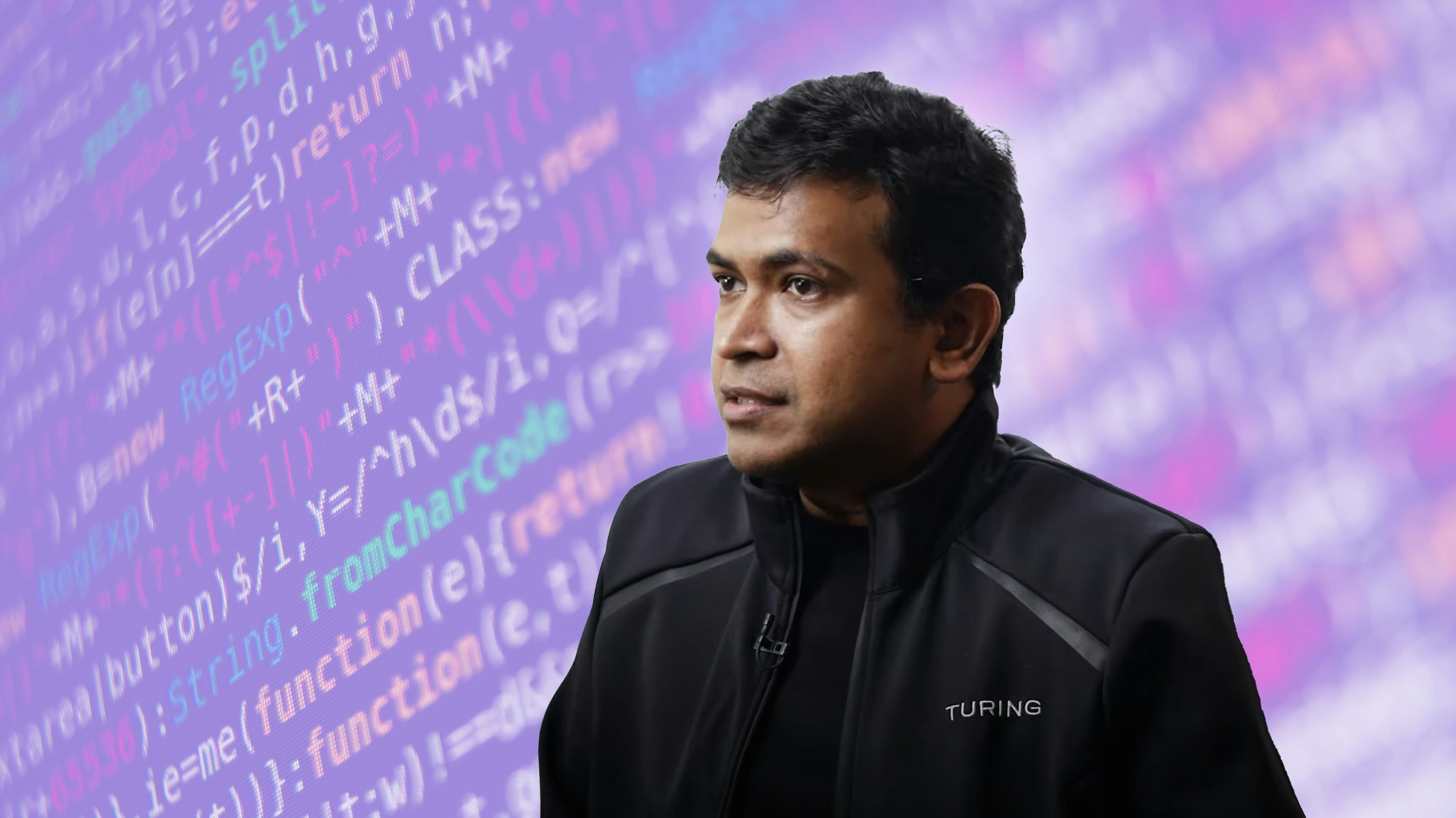 Turing CEO Jonathan Siddharth. Collage via Clark Miller