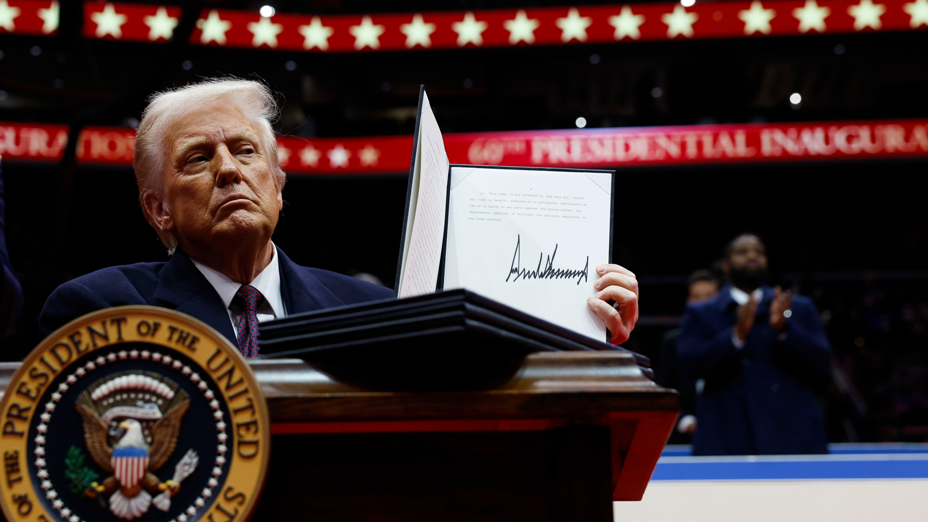 With an executive order this week. Photo: Getty