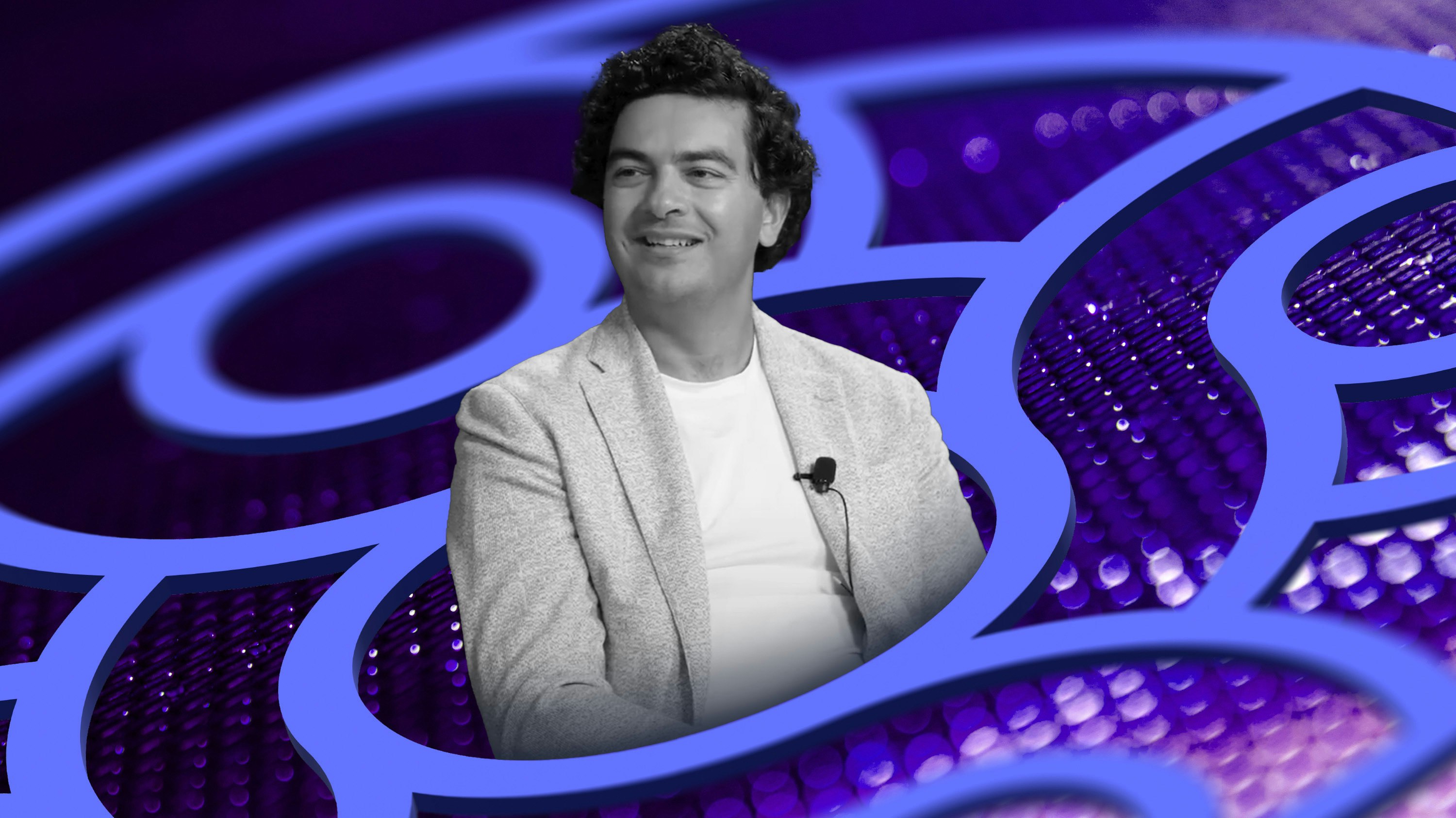 Mercury  CEO Immad Akhund. Art by Clark Miller; Akhund screenshot via YouTube.